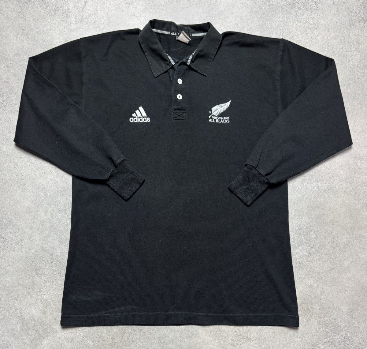 Adidas All Blacks New Zealand 2000 2001 Rugby Shirt Jersey Adidas Size US XL / EU 56 / 4 - 1 Thumbnail