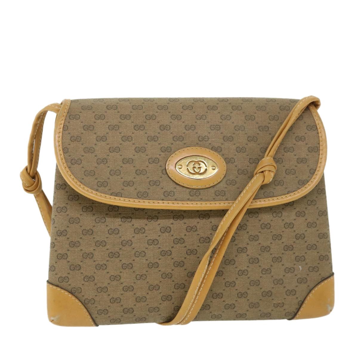 Gucci GUCCI Micro GG Canvas Shoulder Bag Pvc Leather Beige 007 92 Size ONE SIZE - 1 Thumbnail
