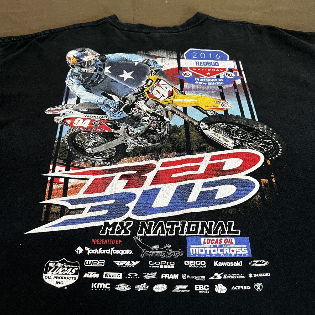 Fox Racing × Sports Specialties 2016 Red Bud MX Pro Nationals Motocross Promo Tee 2XL Size US XXL / EU 58 / 5 - 1 Thumbnail