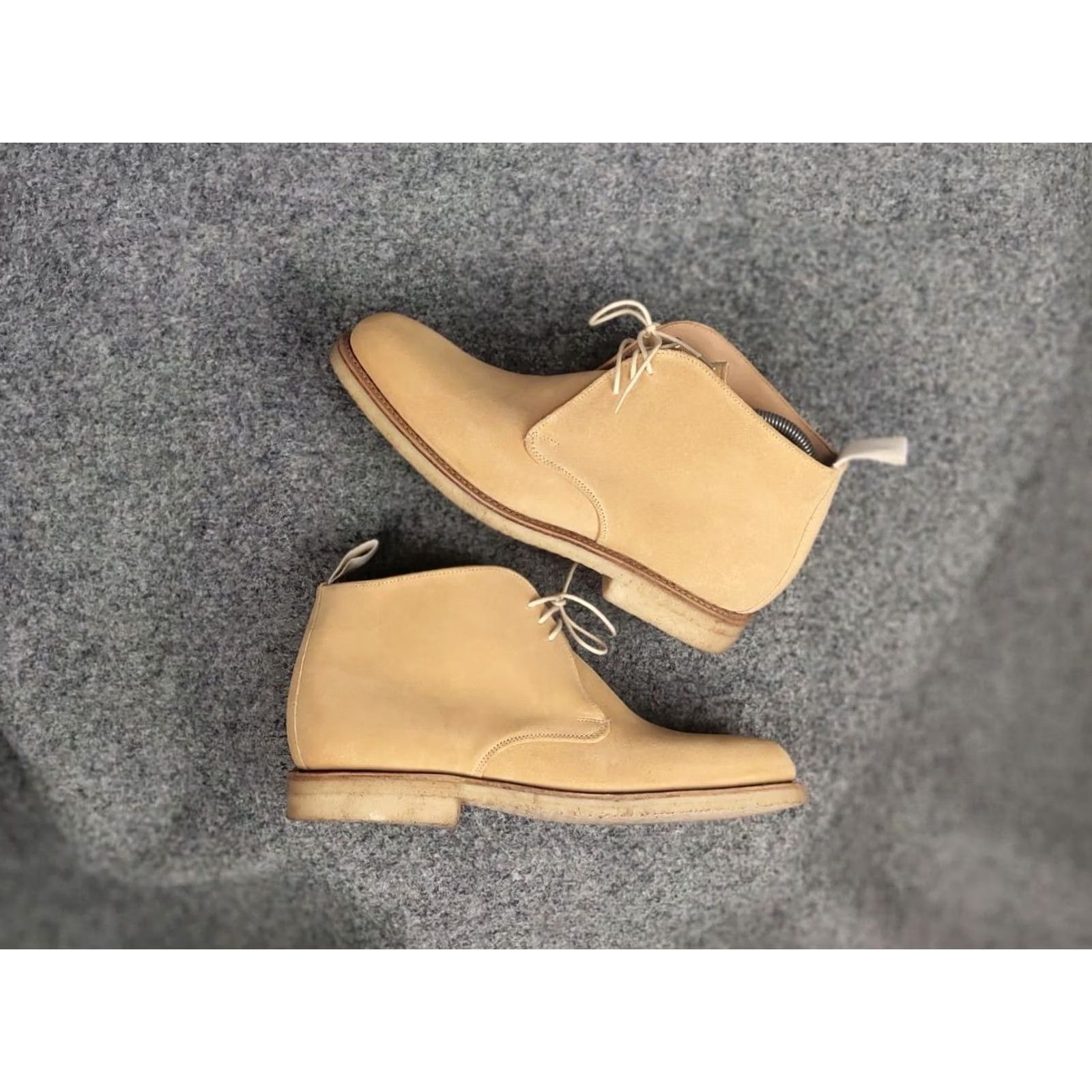 Joseph Joseph Cheaney & Sons Desert Chukka Boots Leather Ankle Boots Men Brown Suede Leather UK 41 8 Size US 8 / EU 41 - 5 Thumbnail