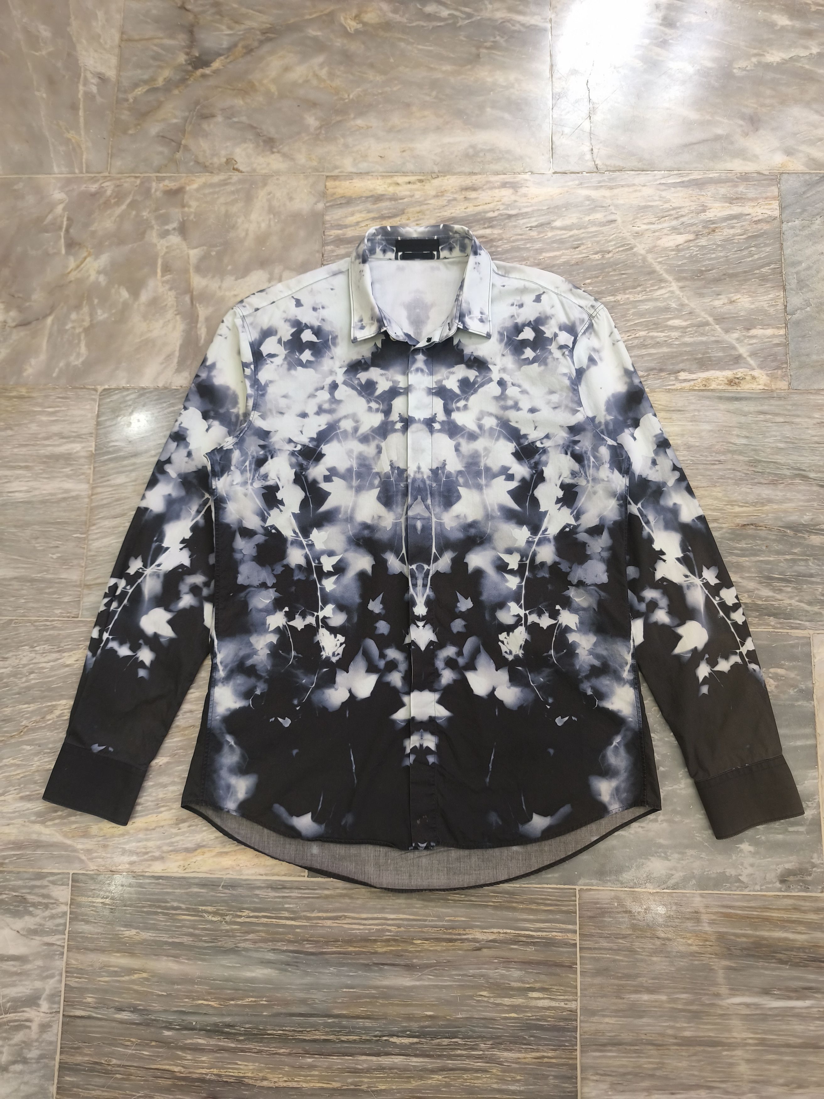 Alexander McQueen 2012 Alexander McQueen Dye Polo Longsleeve Button Up Size US M / EU 48-50 / 2 - 1 Thumbnail