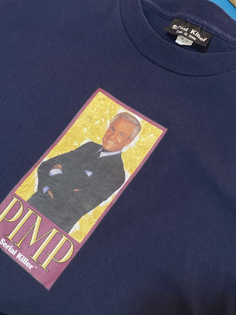 Vintage 90s Vintage Serial Killer Bob Barker Pimp T Shirt Size US XL / EU 56 / 4 - 7 Thumbnail