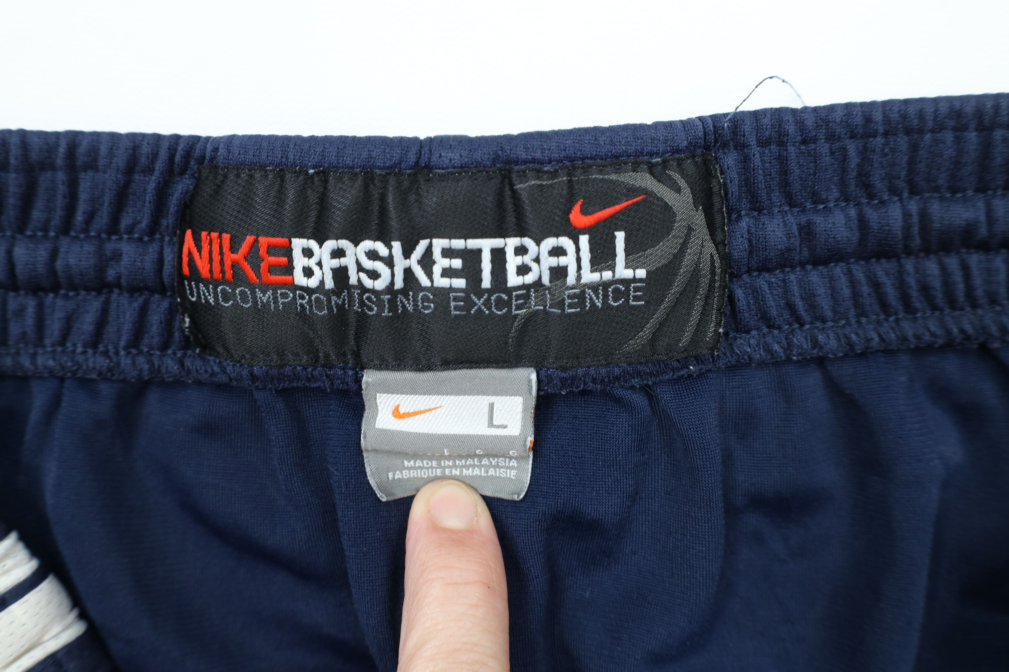 Nike Vintage Nike Basketball Wide Leg Sweatpants Pants Blue Size US 36 / EU 52 - 9 Thumbnail