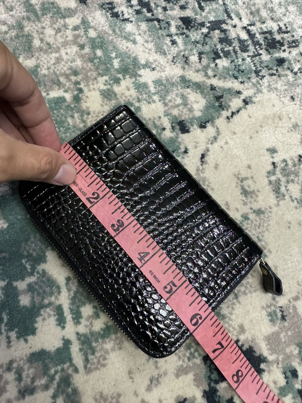 Designer × Leather JEANNE D' ARC CROCODILE LEATHER PATTERN BIFOLD ZIPPER WALLET Size ONE SIZE - 5 Thumbnail