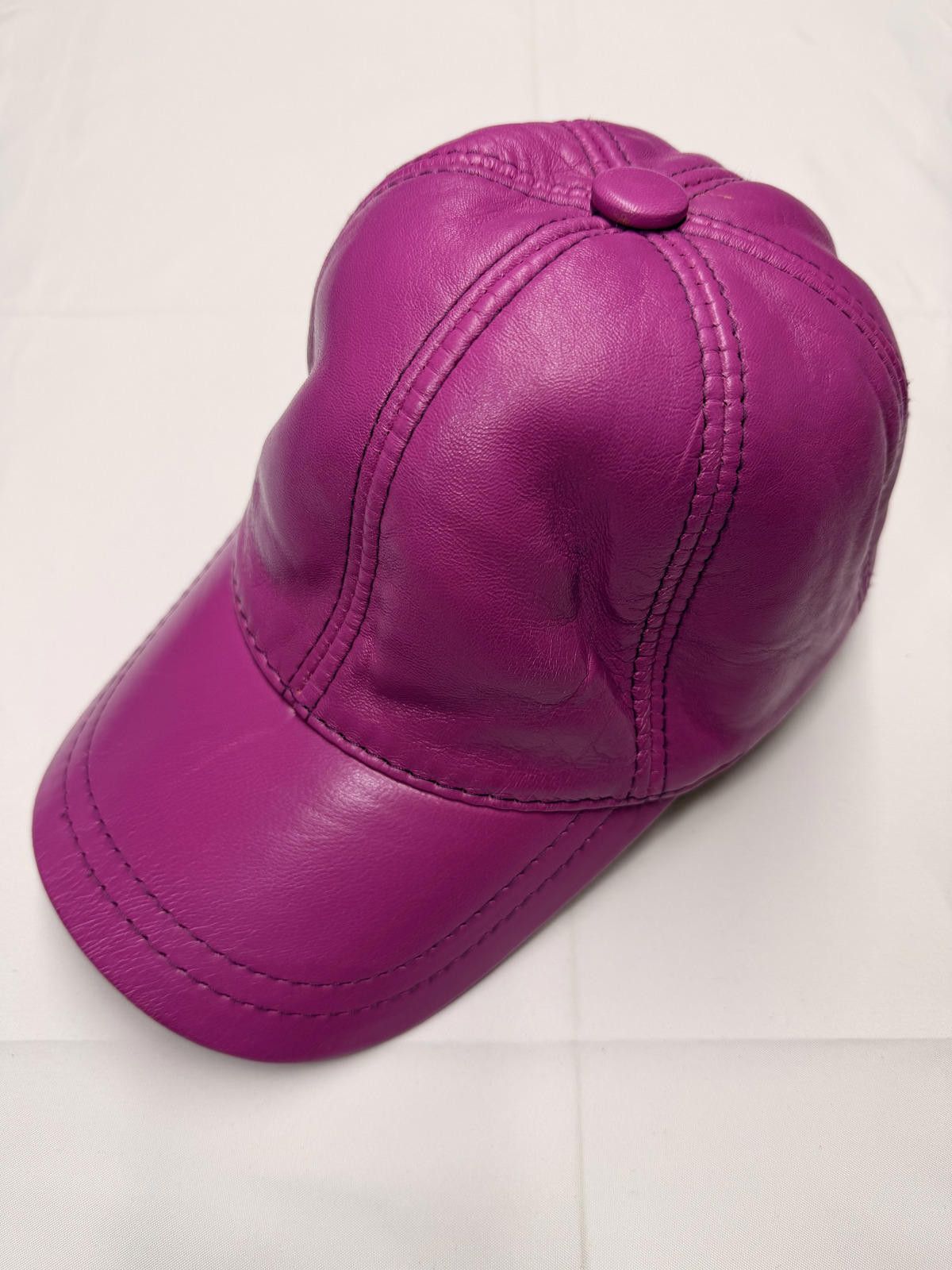 Other NEW Pink Leather Baseball Cap - Premium Hat #009 Size ONE SIZE - 2 Thumbnail