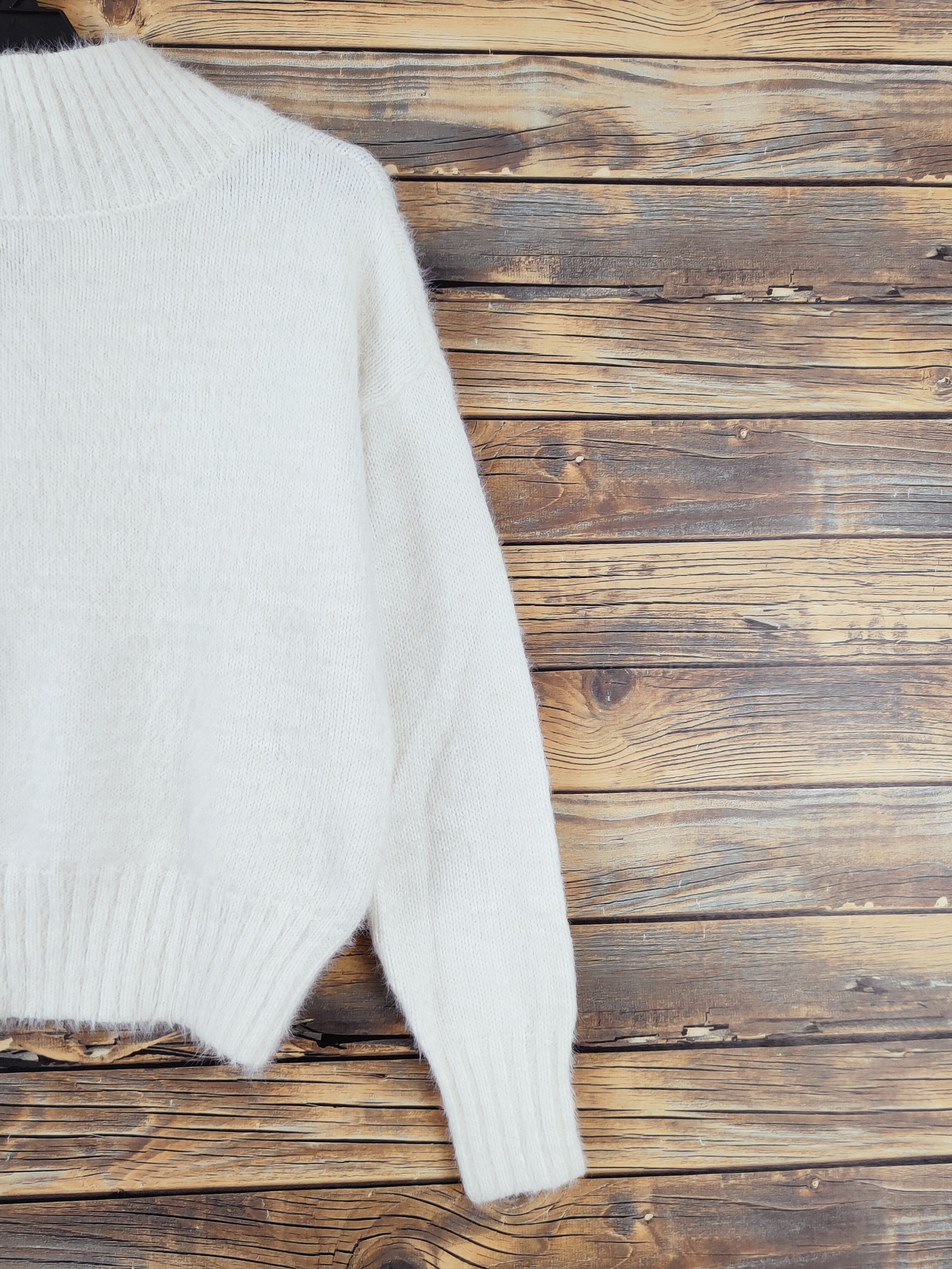 Homespun Knitwear Japanese Brand Ivory Shag Shaggy Fur Mohair Knitwear #W975 Size S / US 4 / IT 40 - 9 Thumbnail