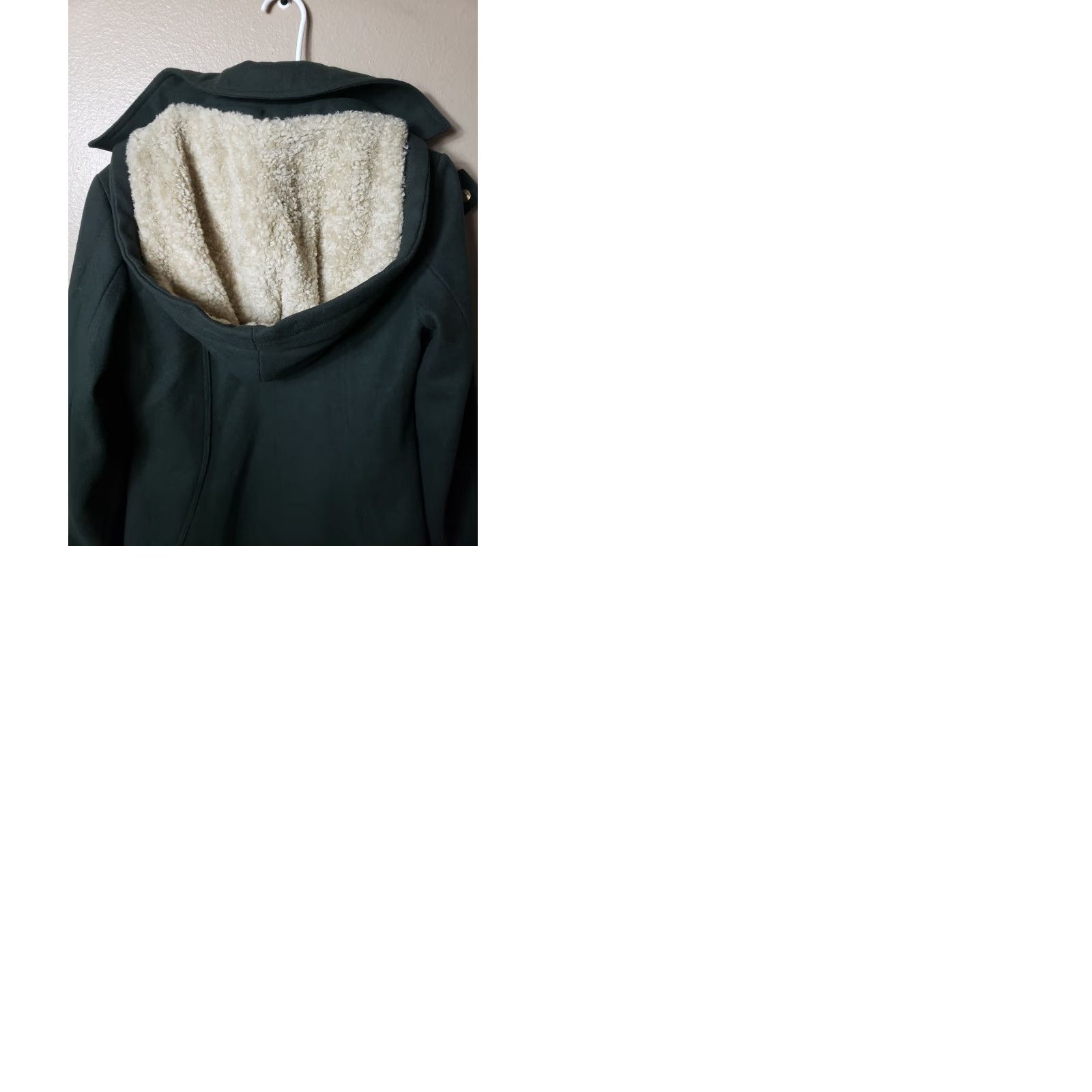 Betsey Johnson Betsey Johnson Black Label Womens |2| Forest Green Wool Coat w/Sherpa Lined Hood Jacket/Coat, Hooded, Lined, Vintage Size XS / US 0-2 / IT 36-38 - 9 Thumbnail