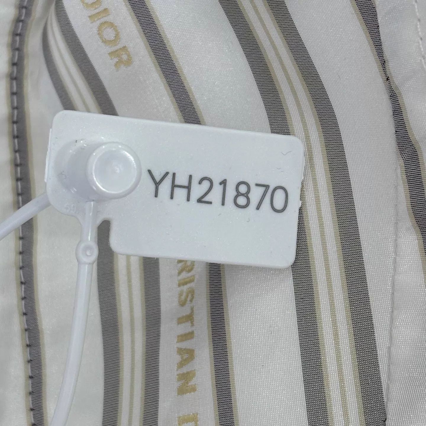 Dior Dior half-zip silk blend striped hooded men's white jacket Size US S / EU 44-46 / 1 - 8 Thumbnail