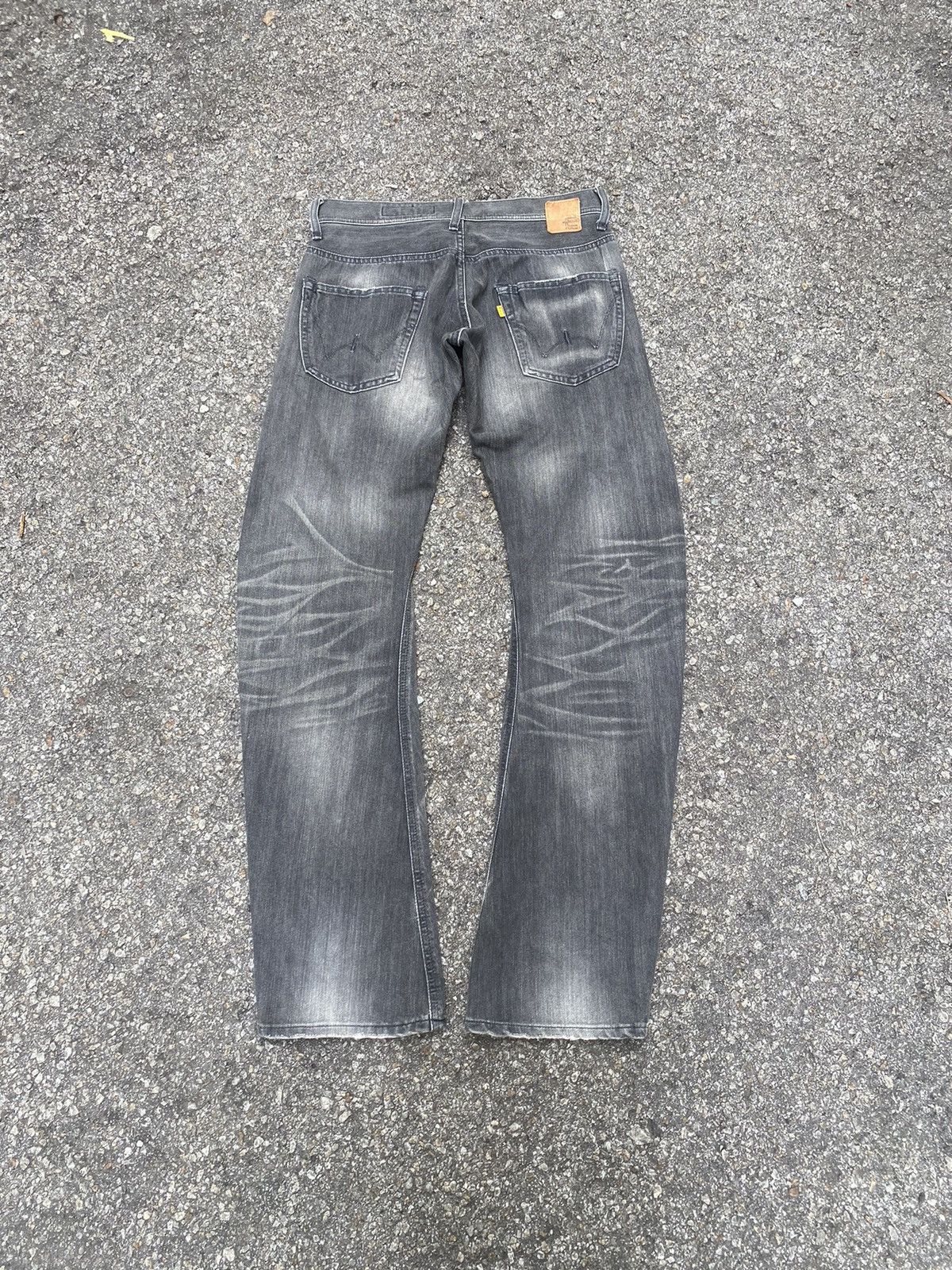 Japanese Brand Edwin E Function Engineered Denim Curved Leg Faded Jeans Size US 29 - 10 Thumbnail