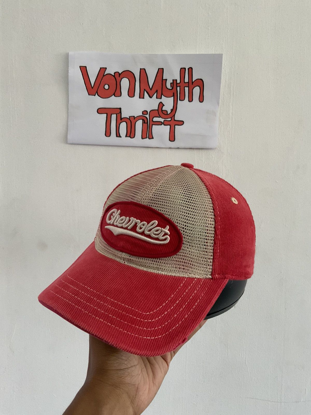Japanese Brand Vintage Chevrolet Corduroy Hat Cap Size ONE SIZE - 2 Thumbnail