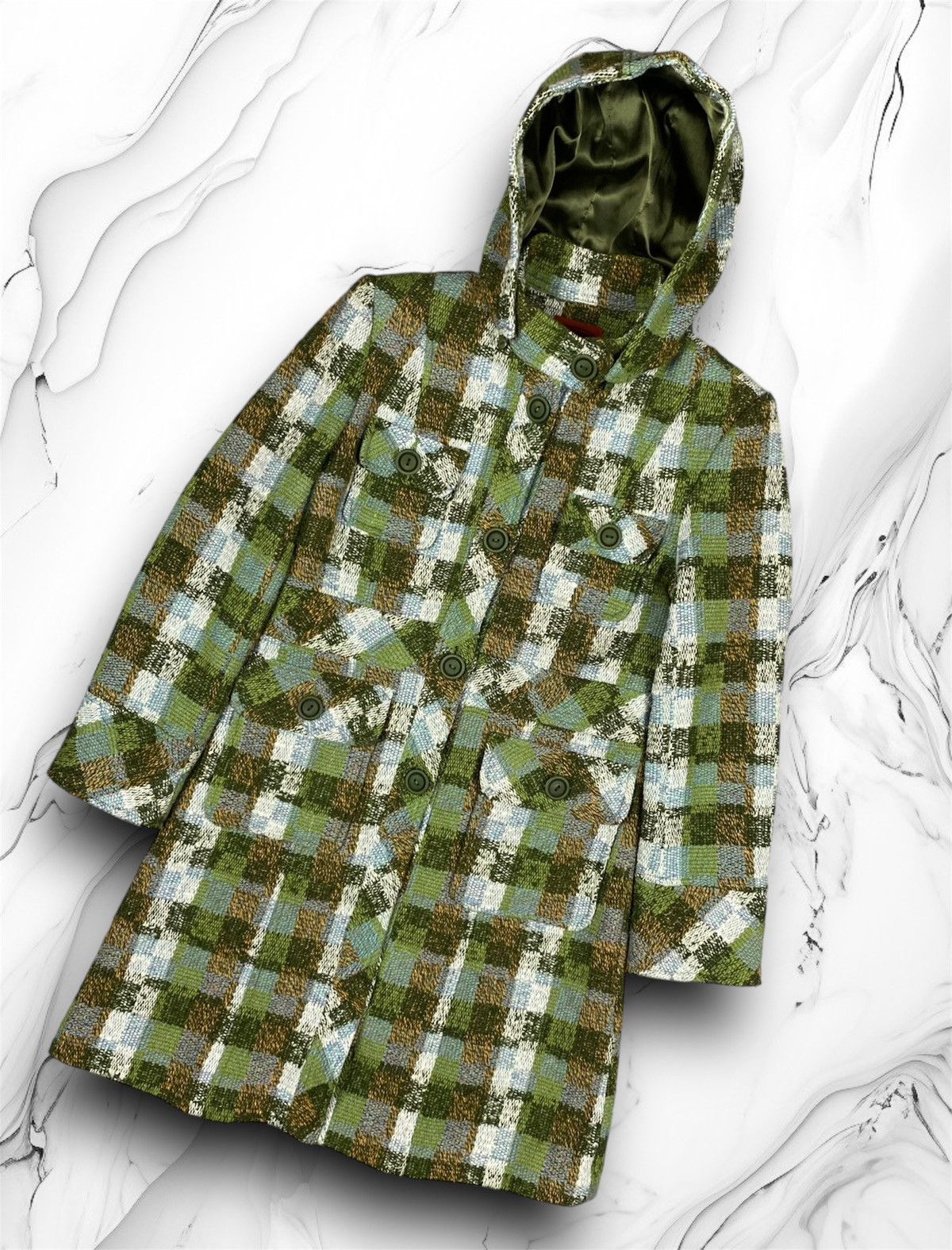 Missoni Vintage Missoni Wool Plaid Desig Luxury Coat 90s heritage gg Size S / US 4 / IT 40 - 1 Thumbnail