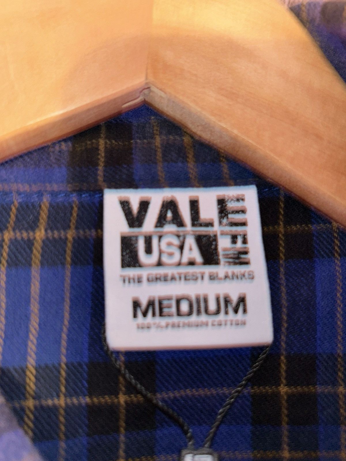 Vale Vale blue flannel , with rhinestone Size US M / EU 48-50 / 2 - 6 Thumbnail