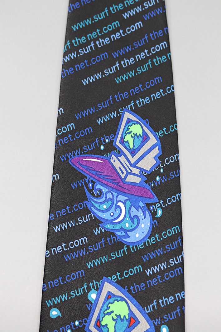 Ralph Marlin 1999 Ralph Marlin “Surf the Net” Novelty Necktie Size ONE SIZE - 8 Thumbnail
