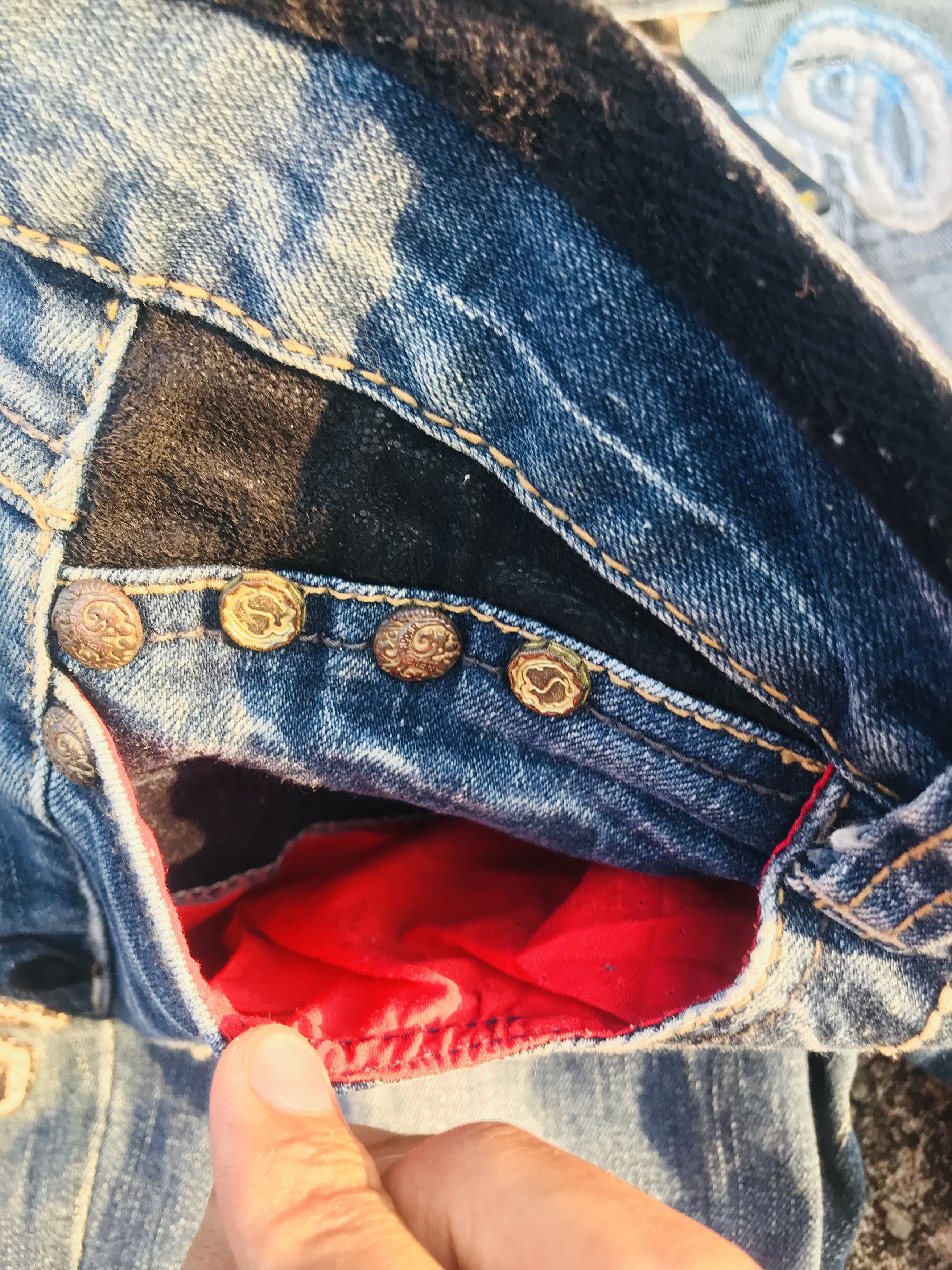 Japanese Brand 🔥Red Pepper butterfly back hit flared jeans Size 28" / US 6 / IT 42 - 12 Thumbnail