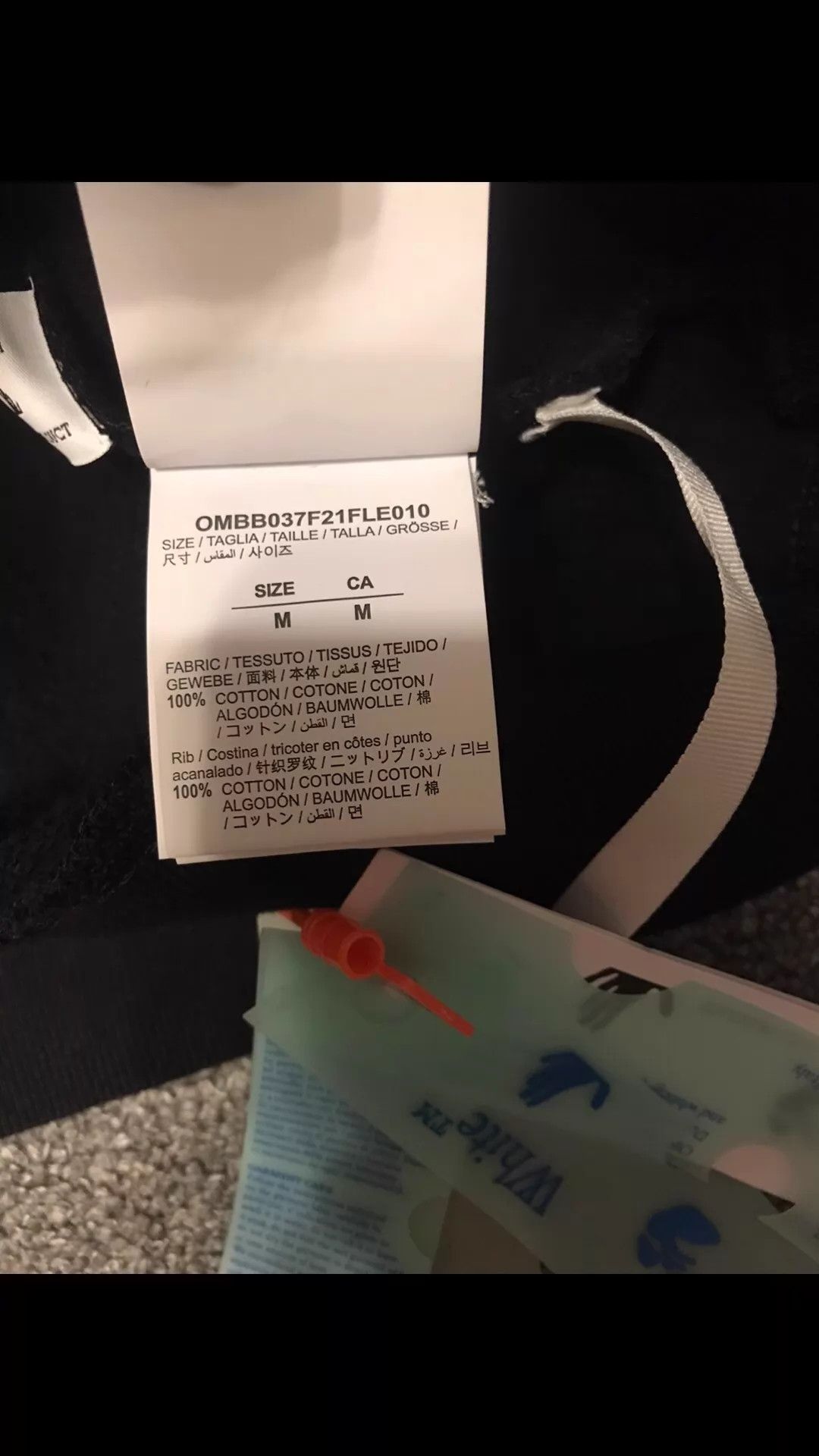 Off-White Off White New Classic Cotton Hoodie M Back Painting Size US M / EU 48-50 / 2 - 5 Thumbnail