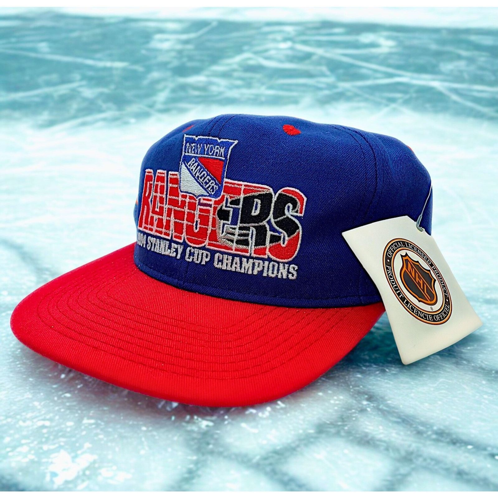 NHL New York Rangers 1994 Stanley Cup Champs #1 Apparel Snapback Size ONE SIZE - 15 Thumbnail