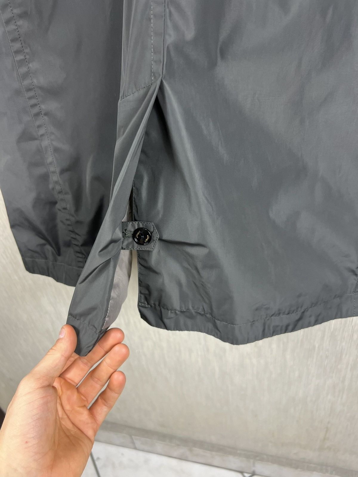 Allegri Allegri nylon long raincoat parka asymmetrical jacket Size US L / EU 52-54 / 3 - 16 Thumbnail