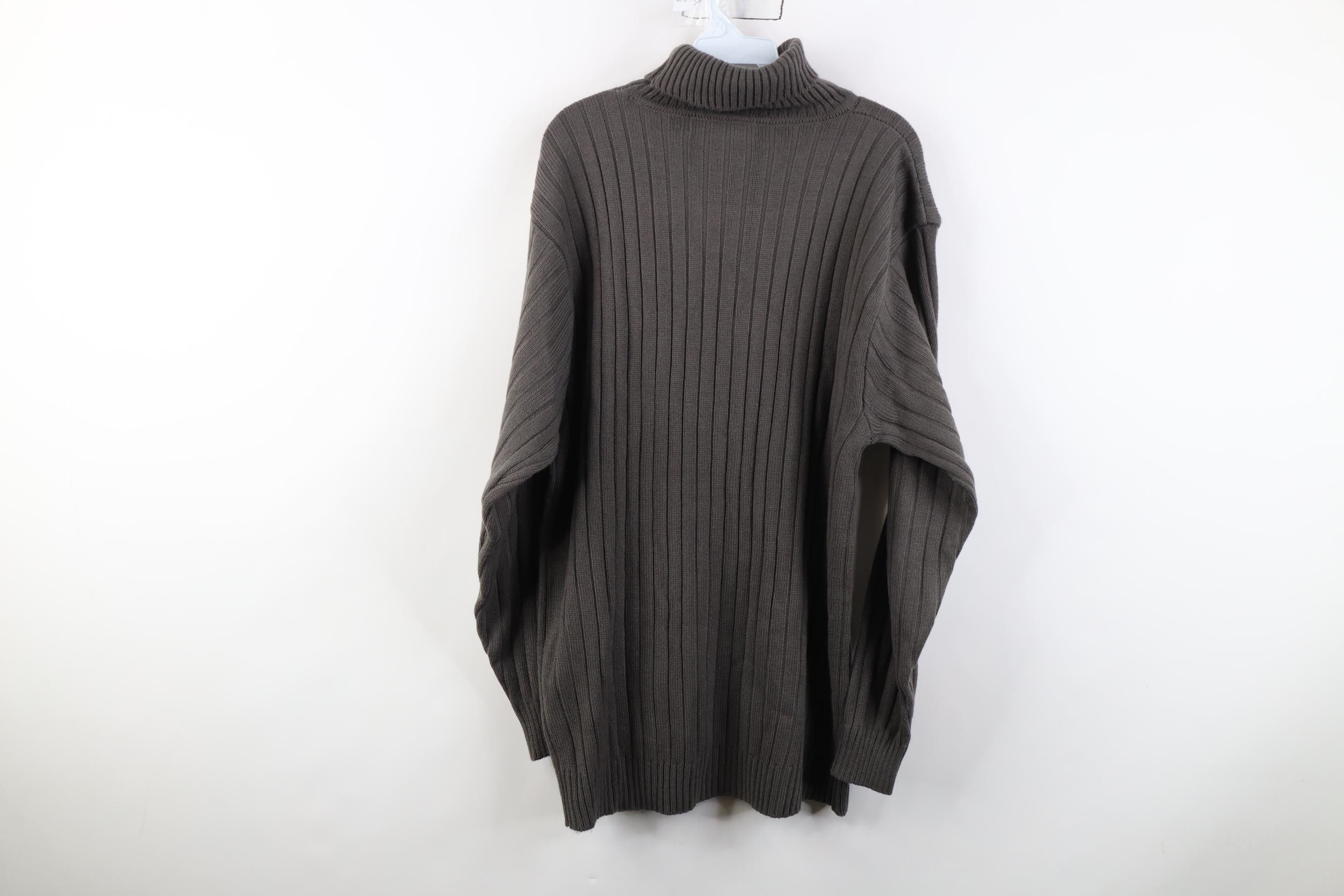 Vintage Deadstock Vintage 90s Y2K Streetwear Knit Turtleneck Sweater Size US L / EU 52-54 / 3 - 8 Thumbnail