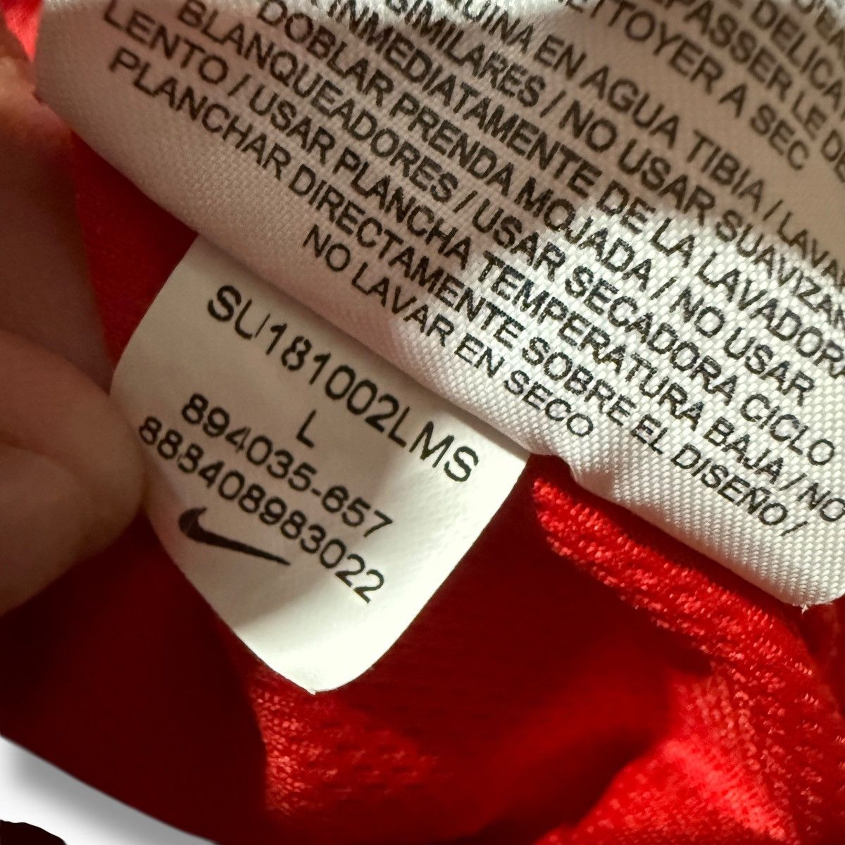 Nike Nike Red Mustang Soccer Jersey 🐎 Size US L / EU 52-54 / 3 - 6 Thumbnail