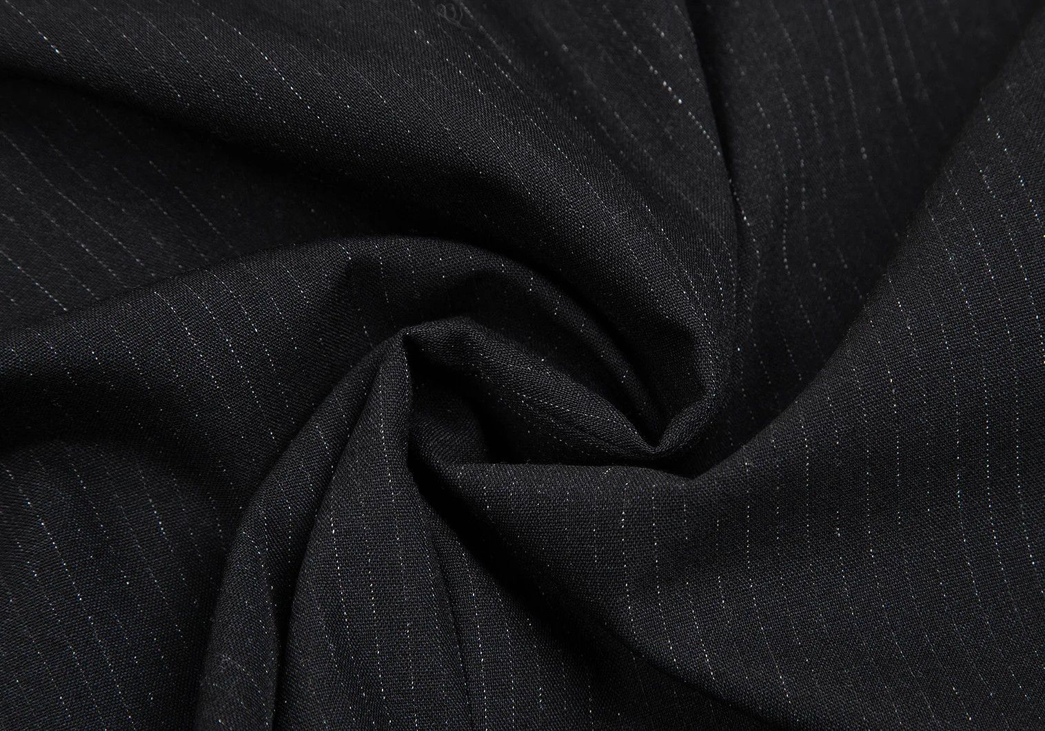 Jean Paul Gaultier Wool Chalk Stripe Double Jacket in Black, Size 48 Size US M / EU 48-50 / 2 - 16 Thumbnail