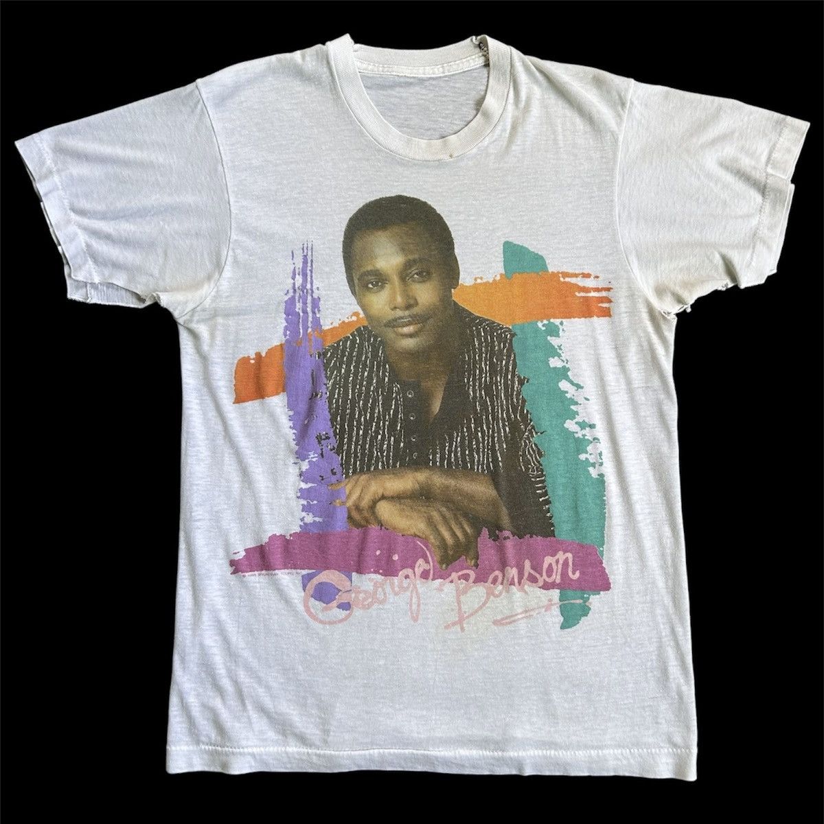 Band Tees × Vintage Vintage 1985 George Benson t-shirt Size US M / EU 48-50 / 2 - 1 Thumbnail
