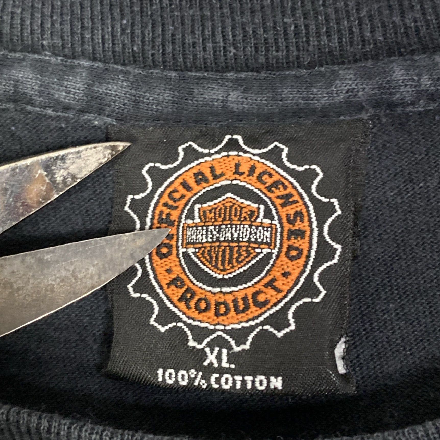 Harley Davidson VINTAGE Harley-Davidson T Shirt Double-Sided 1996 XL Black Men 90s Biker USA Crew Neck Short Sleeve Shirt Size US XL / EU 56 / 4 - 6 Thumbnail