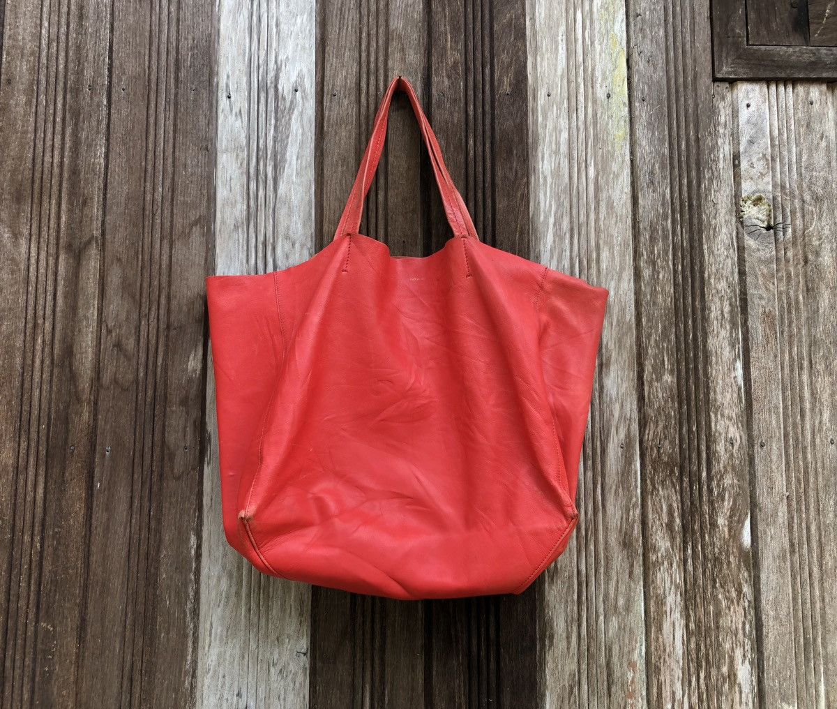 Celine Authentic Celine Horizontal Cabas Leather Tote Size ONE SIZE - 2 Thumbnail