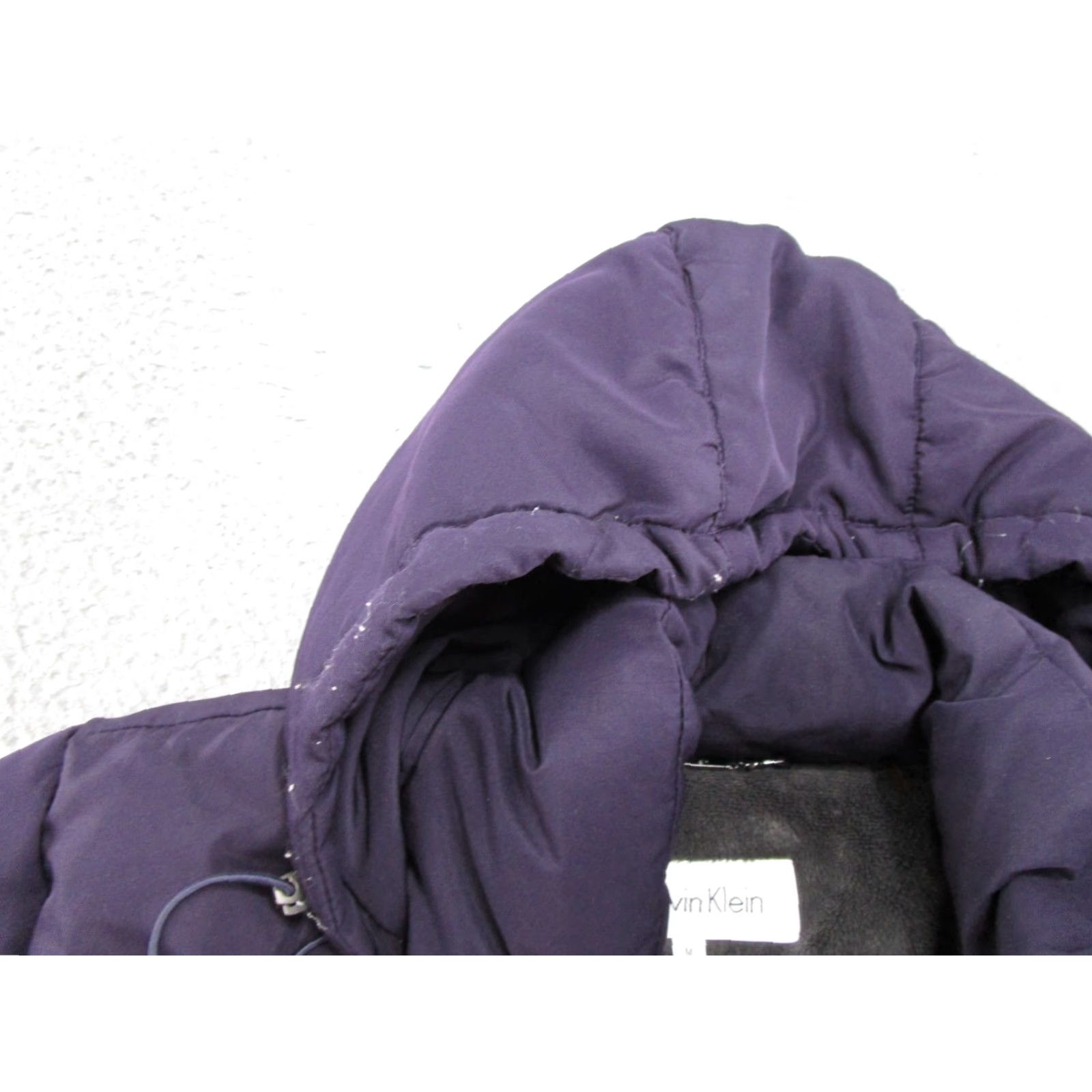 Calvin Klein Calvin Klein Puffer Jacket Women's M Purple Hooded Down Fill Zip Up Read Size M / US 6-8 / IT 42-44 - 3 Thumbnail