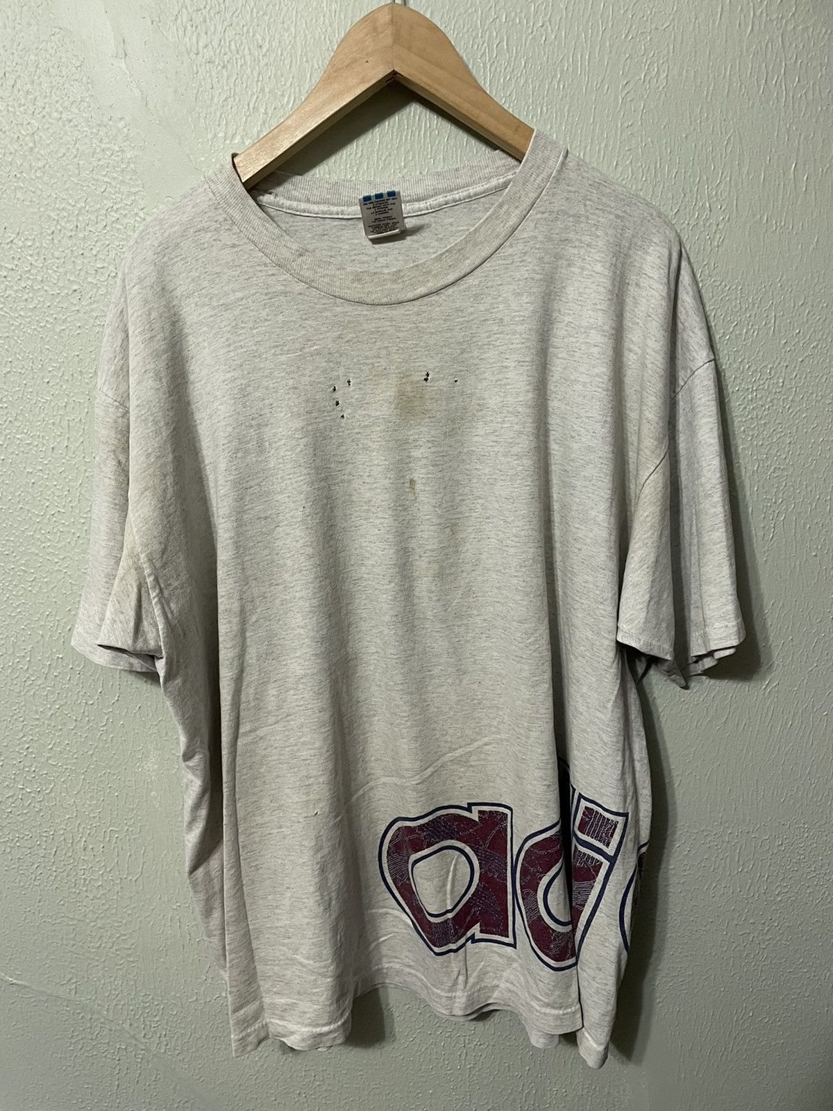 Vintage Vintage Distressed Adidas T-Shirt Size US XL / EU 56 / 4 - 1 Thumbnail