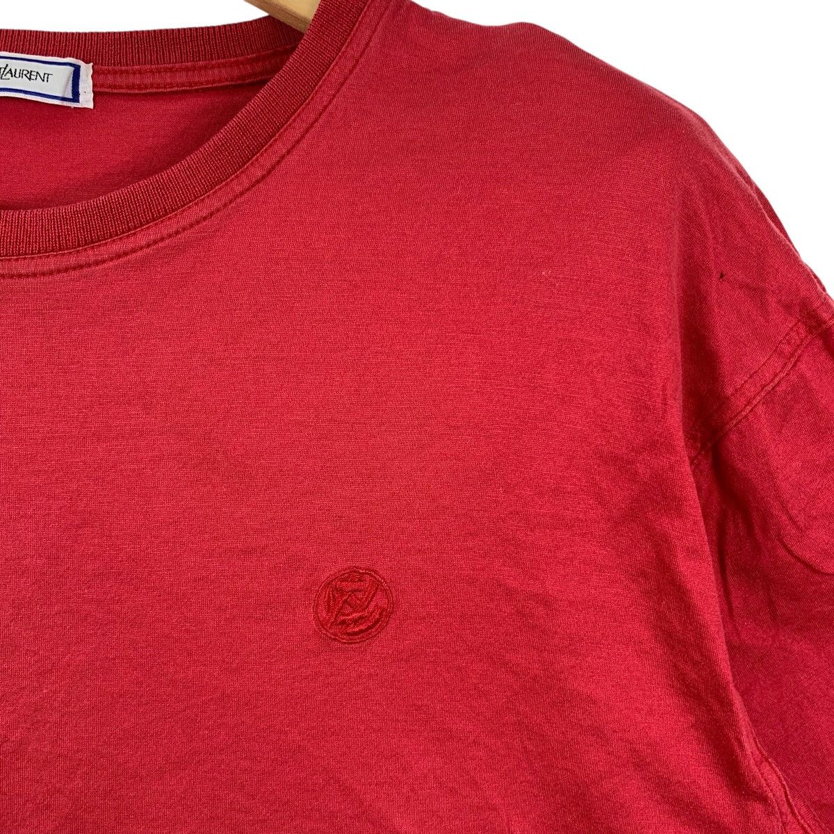 Yves Saint Laurent Vintage 90s YVES SAINT LAURENT Ysl Small Embroidered Tshirt Size US M / EU 48-50 / 2 - 3 Thumbnail
