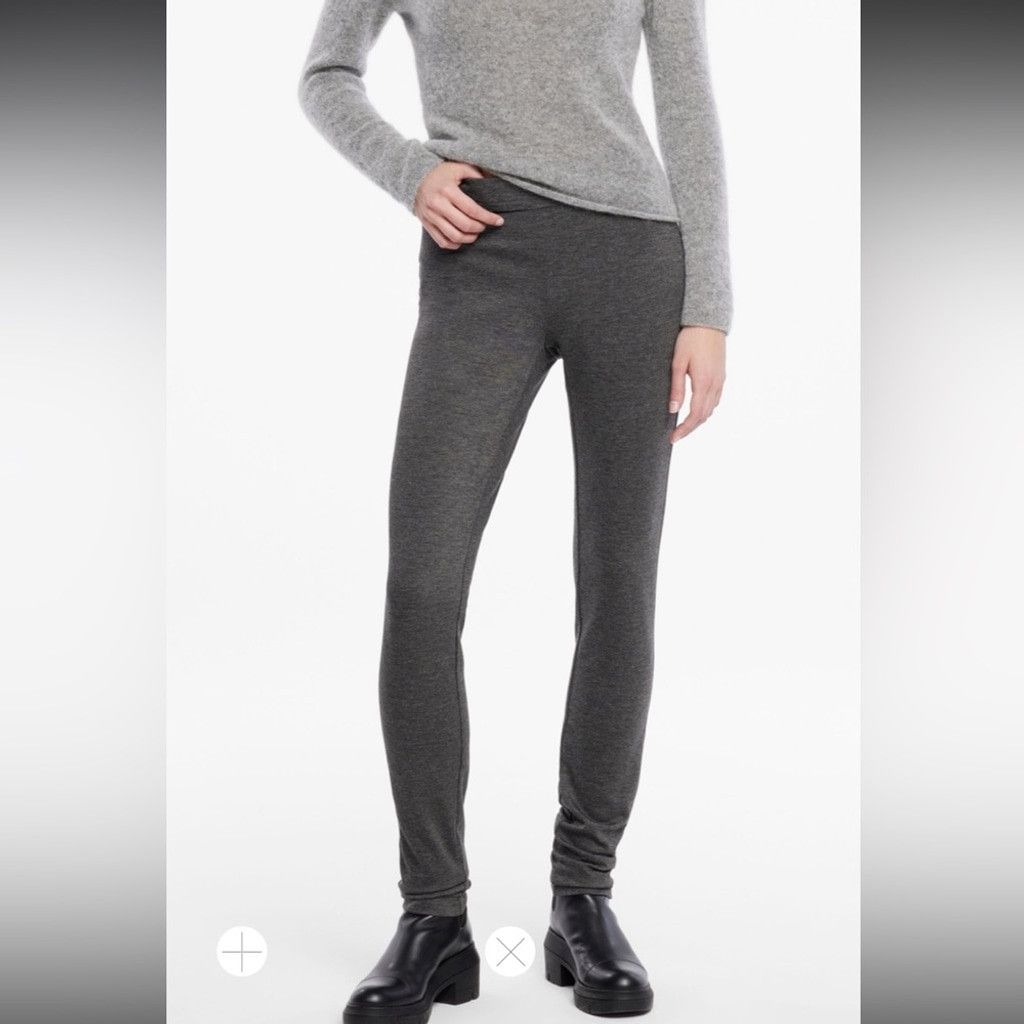 Sarah Pacini SARAH PACINI Contemporary Jersey Grey Long Leggings WAIST 26 Size 26" / US 2 / IT 38 - 1 Thumbnail