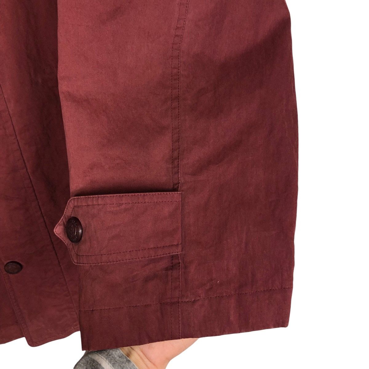 Burberry 📌Vintage Burberrys Button Jacket Biker Style Size US L / EU 52-54 / 3 - 16 Thumbnail
