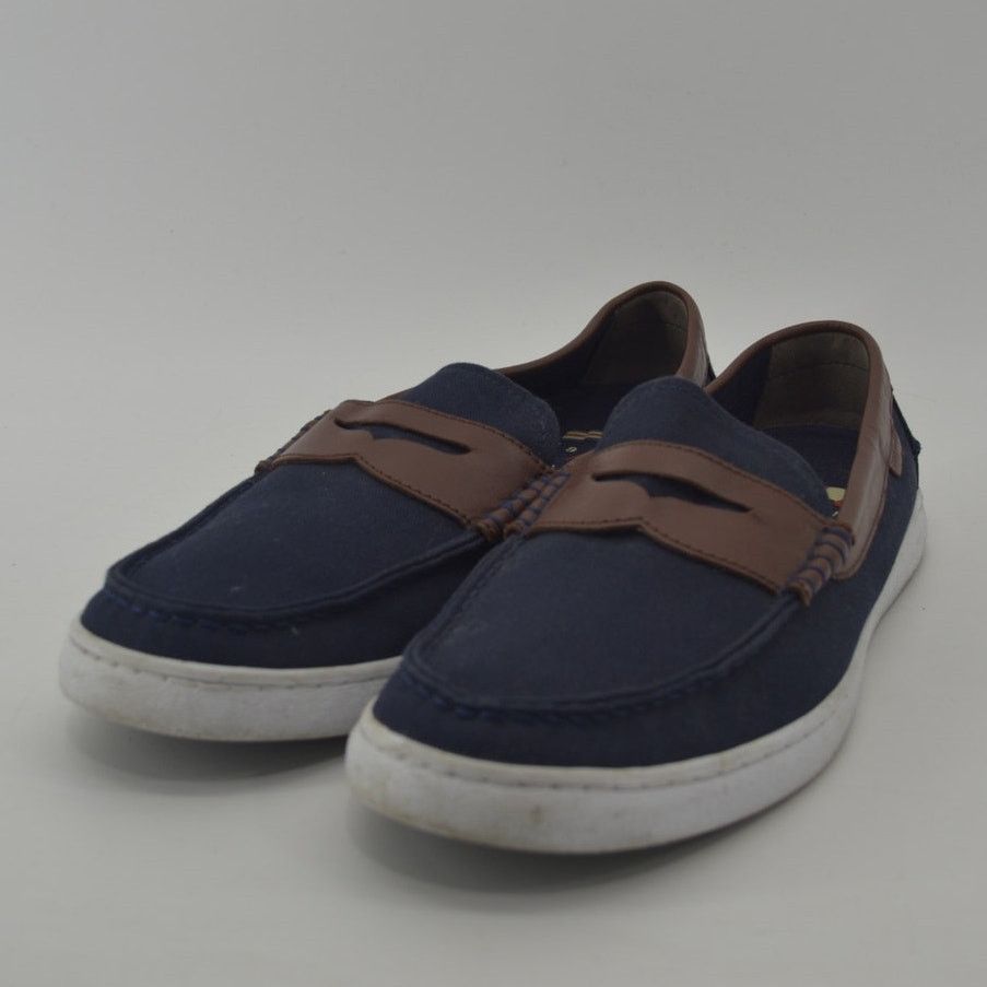 Cole Haan Cole Haan Nantucket Loafer Navy Blue Canvas Sneakers Sz 10M Size US 10 / EU 43 - 10 Thumbnail