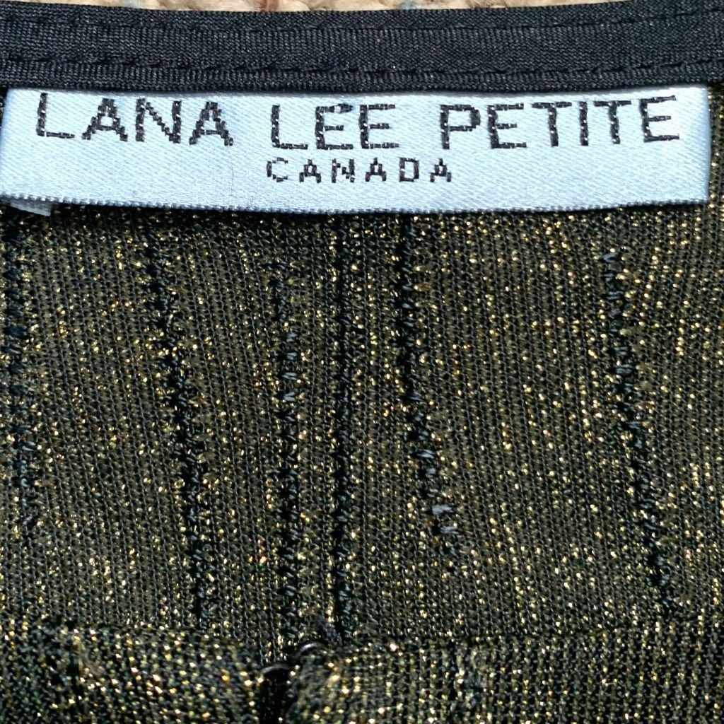 Vintage Vintage Lana Lee Petite Metallic Gold Textured Open Front Lo Size M / US 6-8 / IT 42-44 - 6 Thumbnail