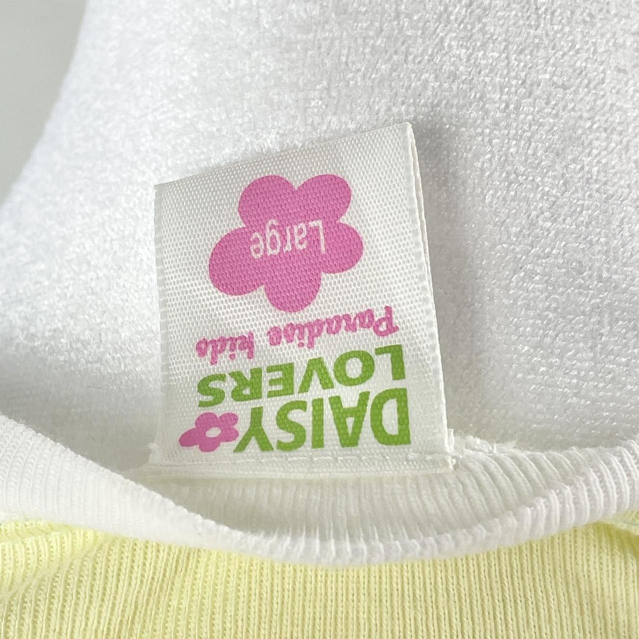 Japanese Brand ✩ Daisy Lovers Petite Mesh Sleeve Split Graphic Baby Tee ♡ Size XS / US 0-2 / IT 36-38 - 5 Thumbnail