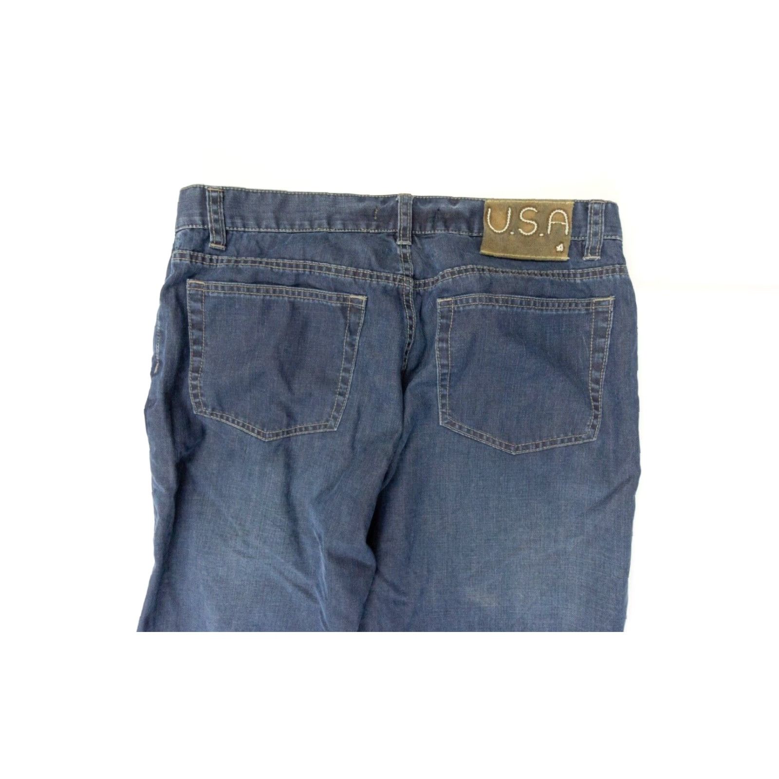 John Varvatos John Varvatos Jeans Mens 34x32 Blue Denim Straight Leg Casual Pants Size US 34 / EU 50 - 7 Thumbnail