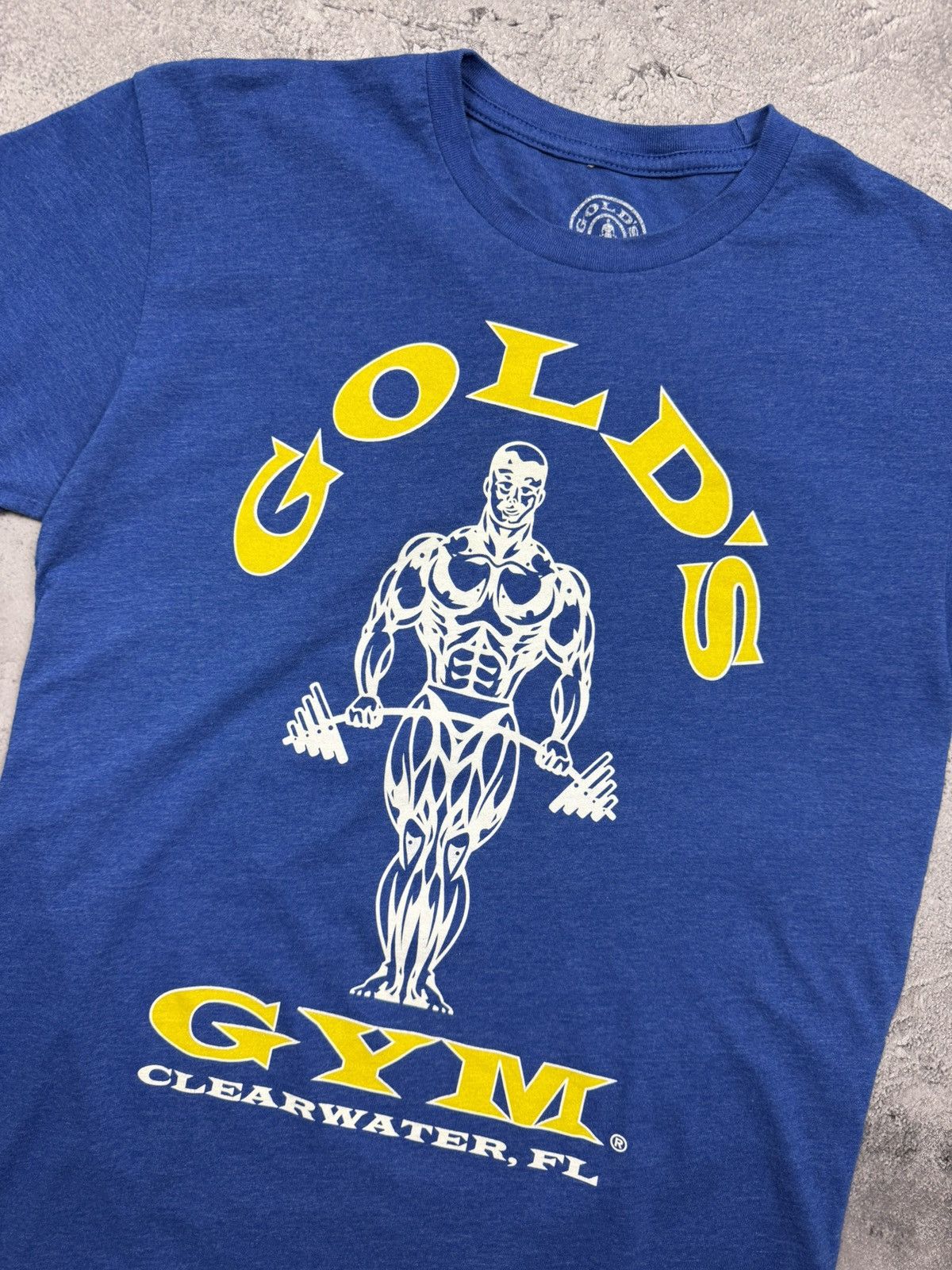 Vintage Vintage Gold’s Gym Big Logo T-Shirt Blue Y2K Streetwear Rare Size US S / EU 44-46 / 1 - 7 Thumbnail