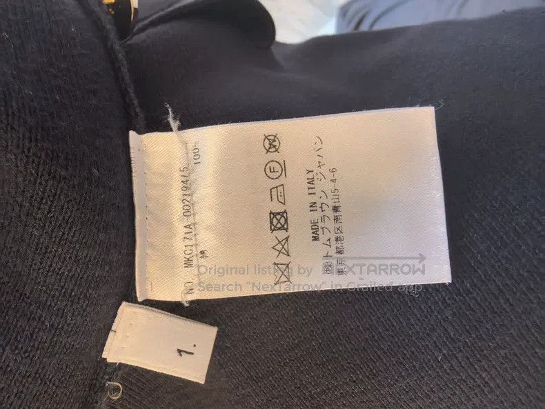 Thom Browne Thom Browne Blue and gray four stripes cardigan Size US S / EU 44-46 / 1 - 5 Thumbnail
