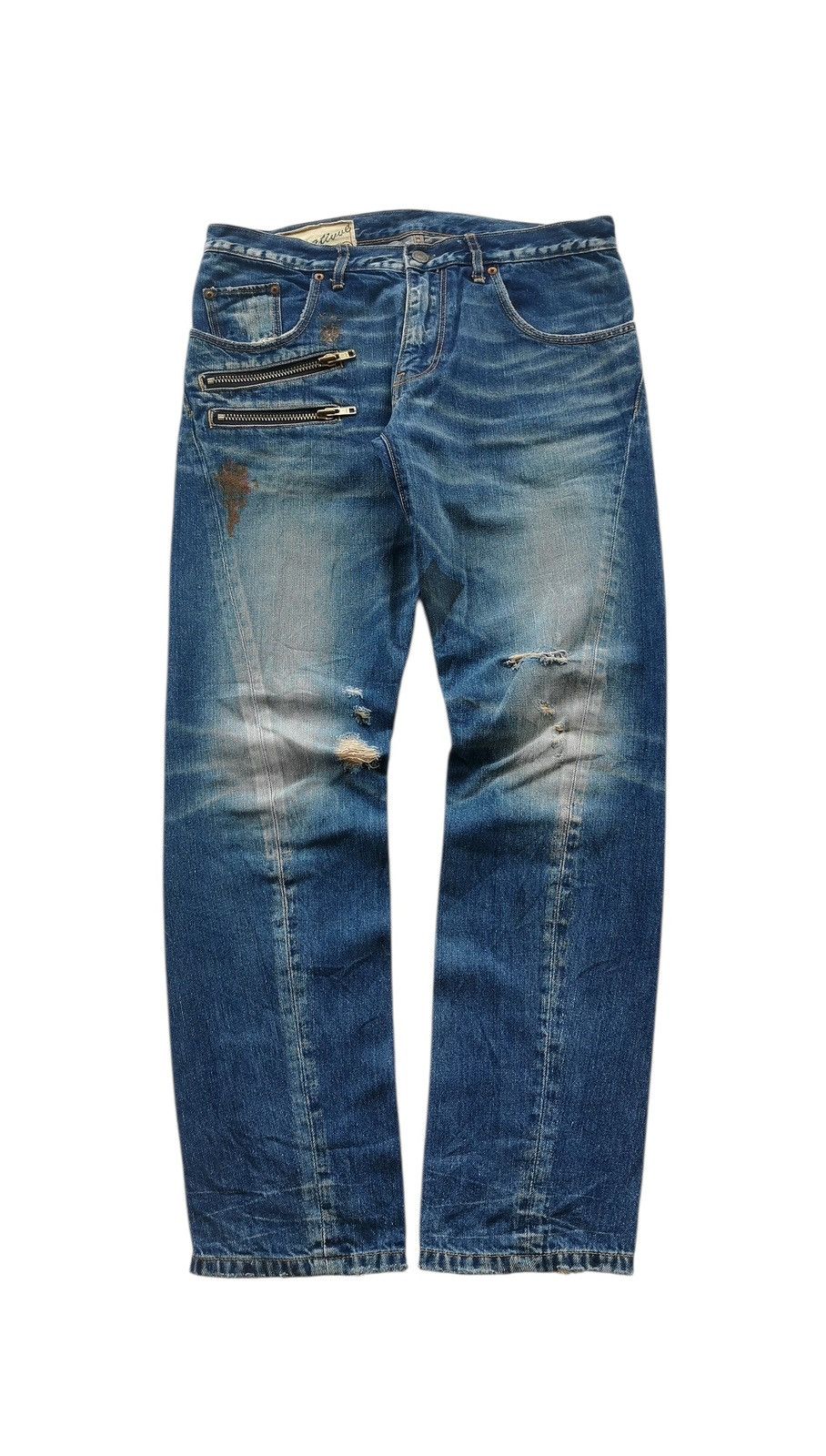 Undercover RNA Twisted Distressed Denim Jeans Style Undercover Size US 32 / EU 48 - 1 Thumbnail