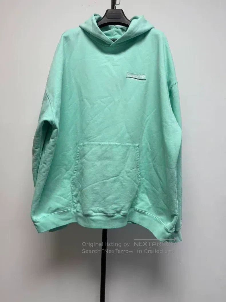 Balenciaga Balenciaga Solid Color Alphabet Print Hooded Sweatshirt Size US S / EU 44-46 / 1 - 1 Thumbnail