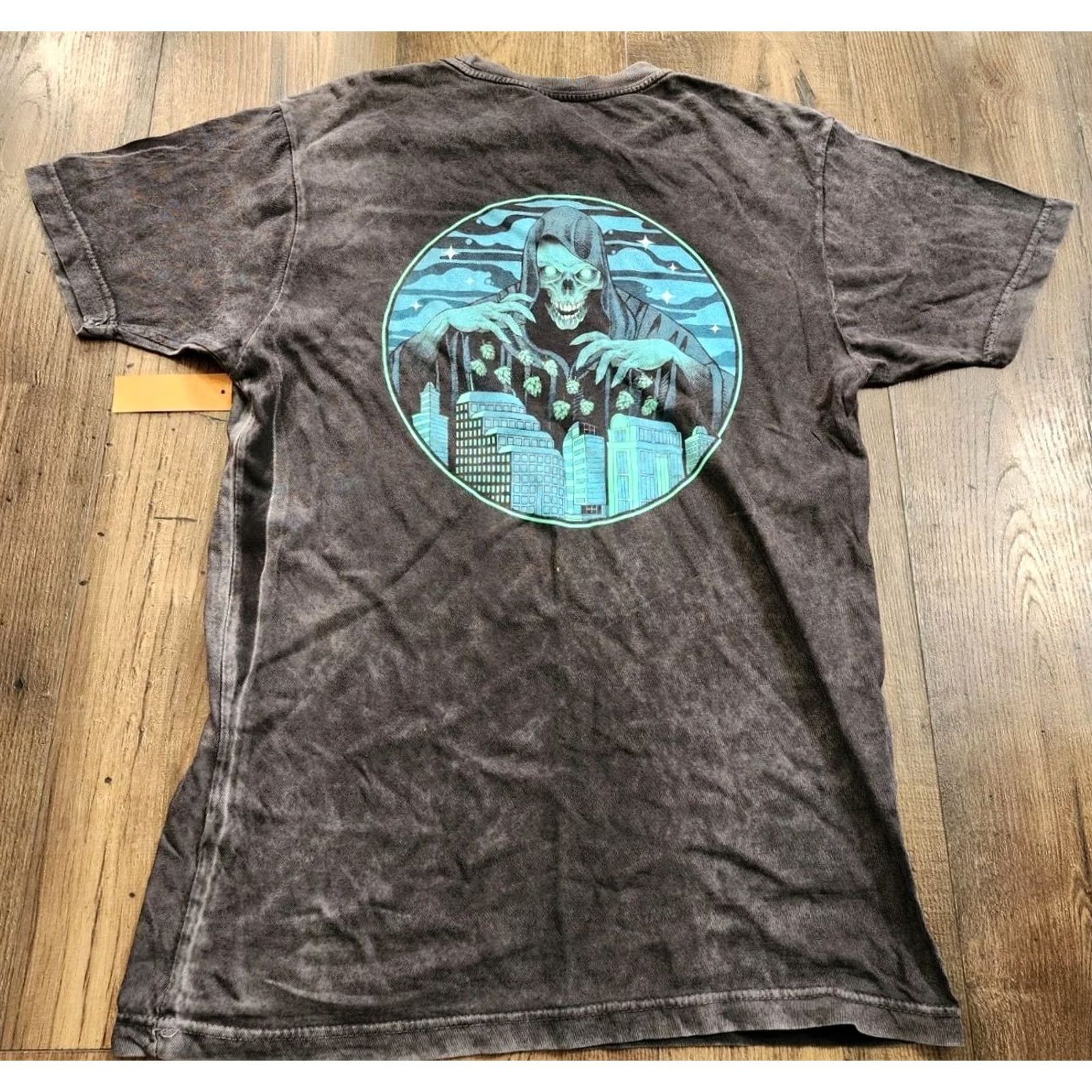 Doublet Mens M Tactical Brewing Co. Orlando FL Grim Reaper T Shirt Double Sided Black Cotton Crew Neck Short Sleeve T-Shirt Mens Size US M / EU 48-50 / 2 - 5 Thumbnail