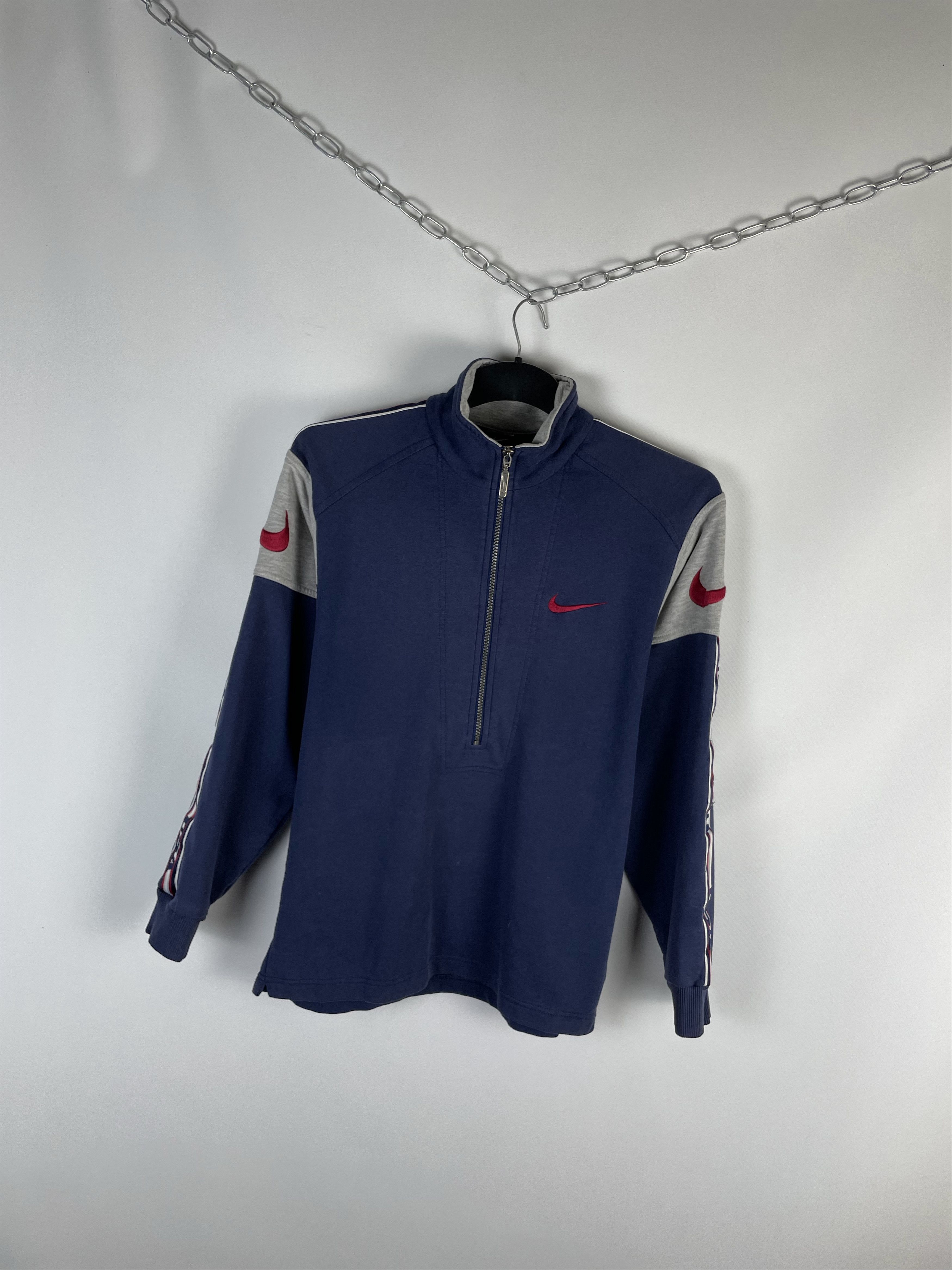 Nike 90s Nike Vintage Sweatshirt 1/4 zip Size US S / EU 44-46 / 1 - 2 Thumbnail