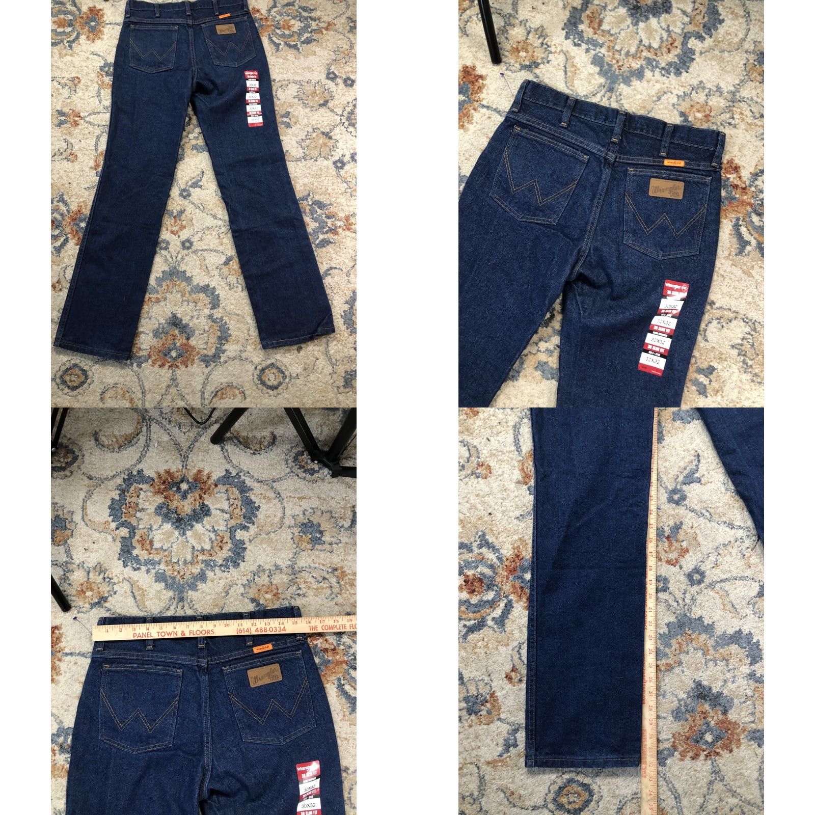 Wrangler Wrangler Jeans Mens 30x32 Blue Dark Wash Slim Straight Flame-Resistant Pockets FR 34 ATPV 10FR36MWZ Clean Denim Accessories Not Included Size US 30 / EU 46 - 9 Thumbnail