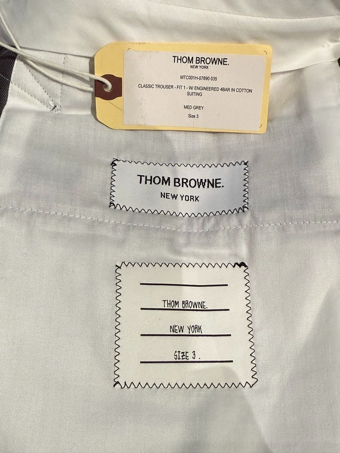 Thom Browne Thom Browne Classic Mid-Grey 4-Bar Chino Pants Size 3 Size US 36 / EU 52 - 4 Thumbnail