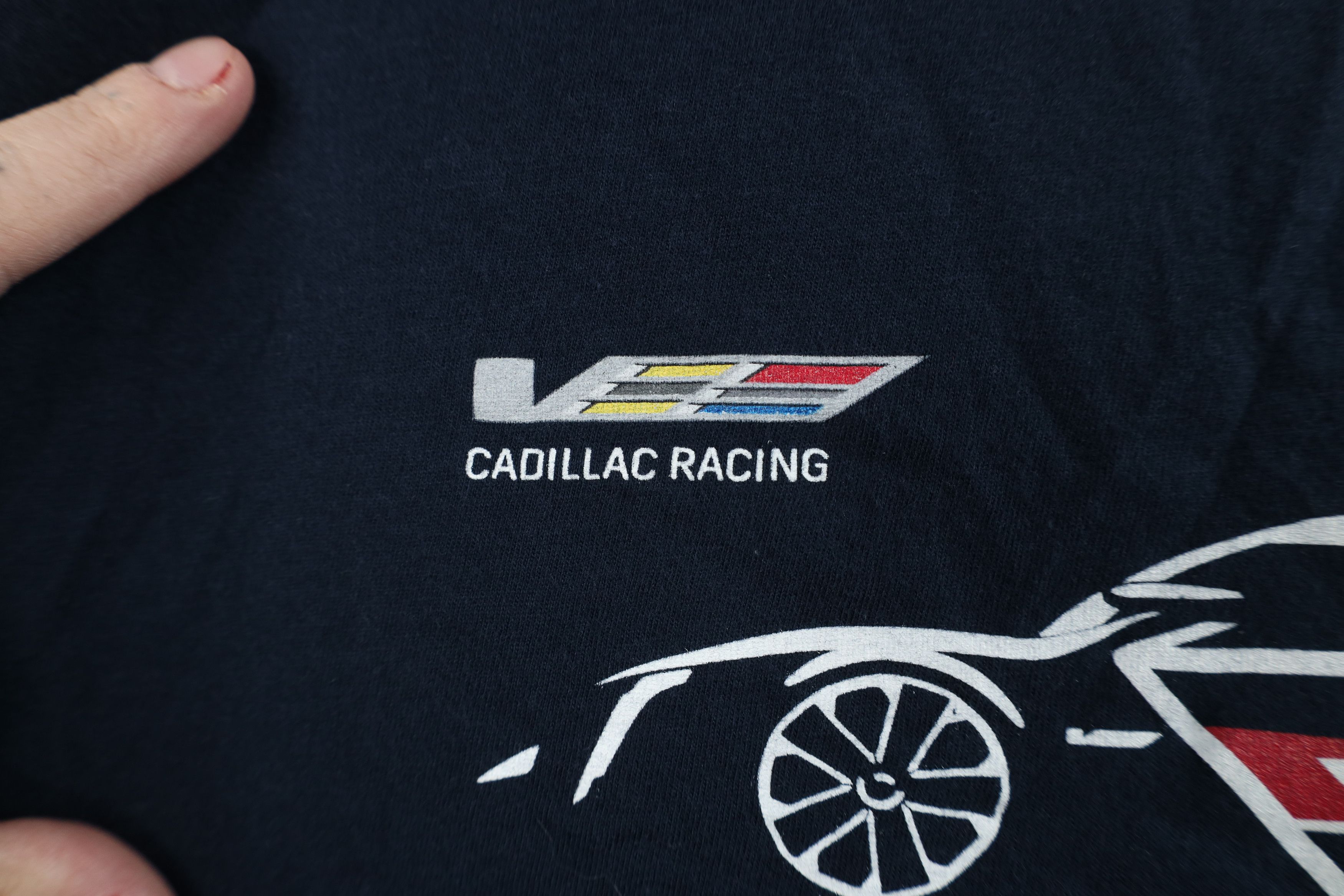 Vintage Y2K Streetwear Spell Cadillac Car Racing T-Shirt Navy Blue Size US L / EU 52-54 / 3 - 5 Thumbnail