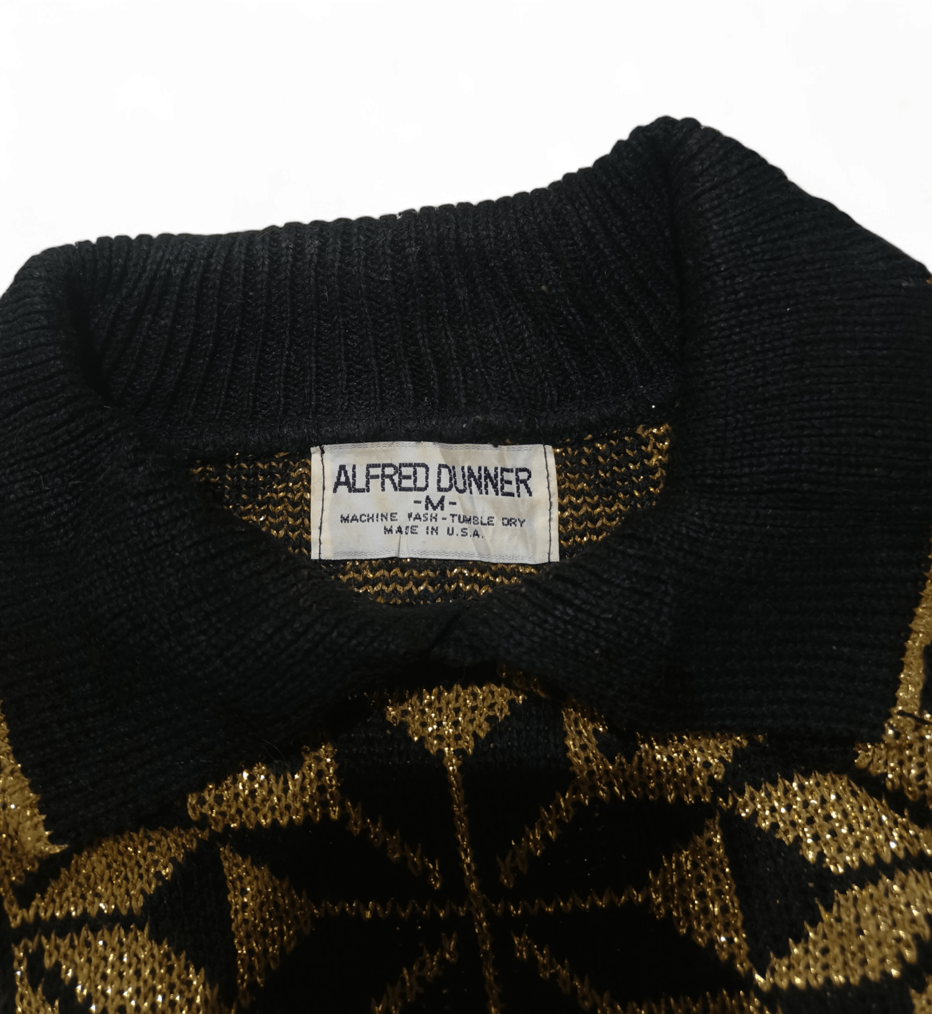 Other Vintage 70s ALFRED DUNNER Knit Bling Sparkle Lurex Sweater Size M / US 6-8 / IT 42-44 - 7 Thumbnail
