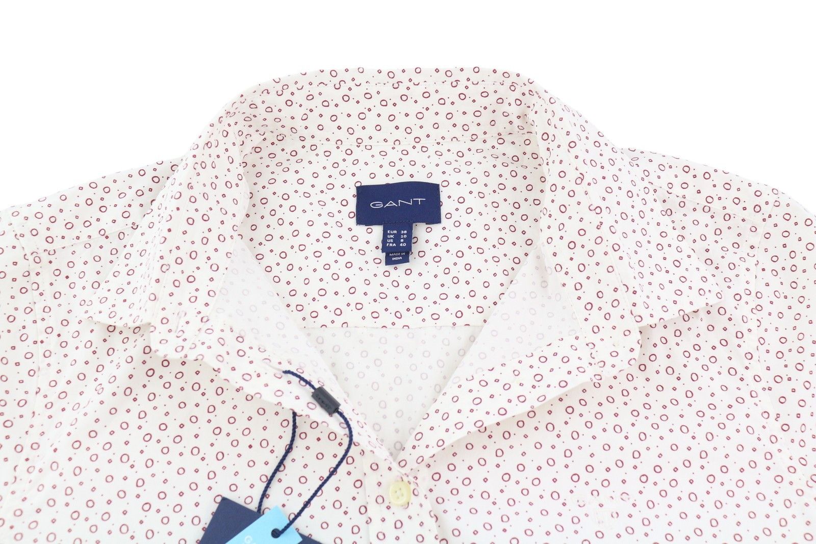 Gant STRETCH BROADCLOTH EU38 White Button-Up Shirt 84985 Size M / US 6-8 / IT 42-44 - 4 Thumbnail
