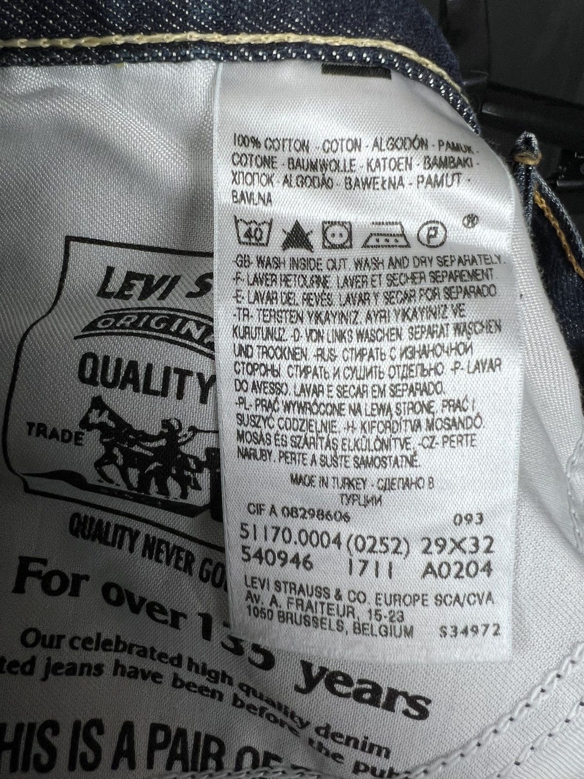 Levi's 🔴 DSWT Levis slim 511 jeans Size US 29 - 10 Thumbnail