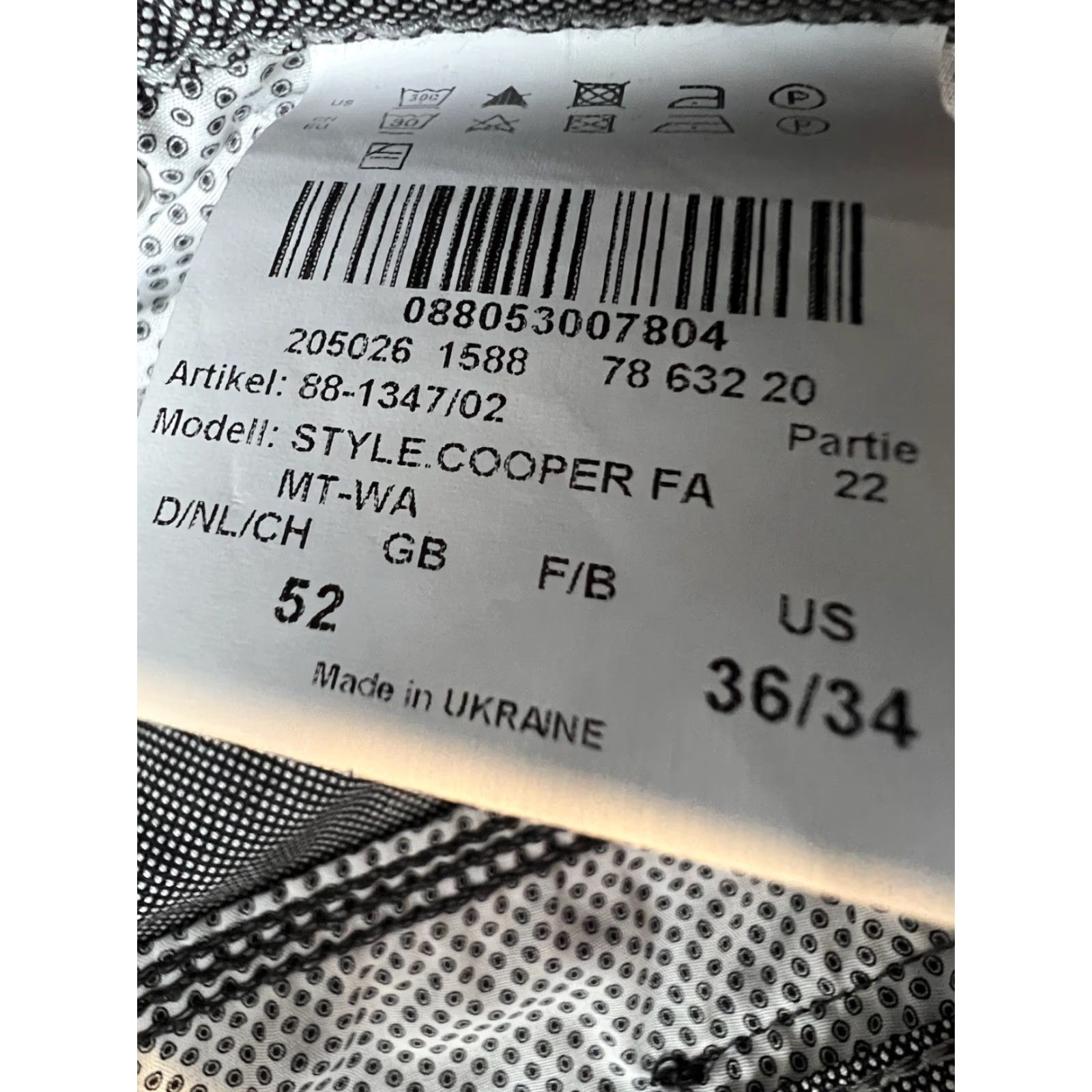 BRAX Brax Pants Mens 36x34 Gray Chino Regular Straight 5-Pocket Preppy Casual Business Workwear Inj Brand BRAX Size US 36 / EU 52 - 3 Thumbnail