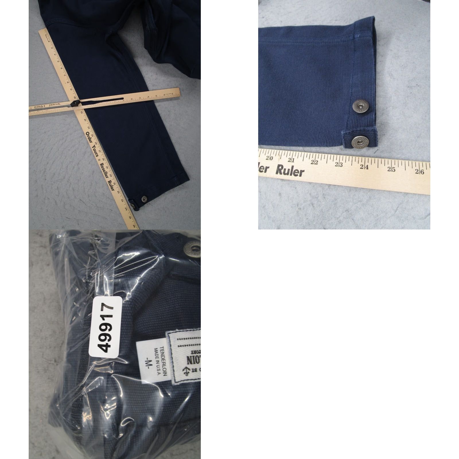 Tenderloin VINTAGE Tenderloin Jacket Mens Medium Navy Blue Chore Workwear Military Made in USA Size US M / EU 48-50 / 2 - 8 Thumbnail